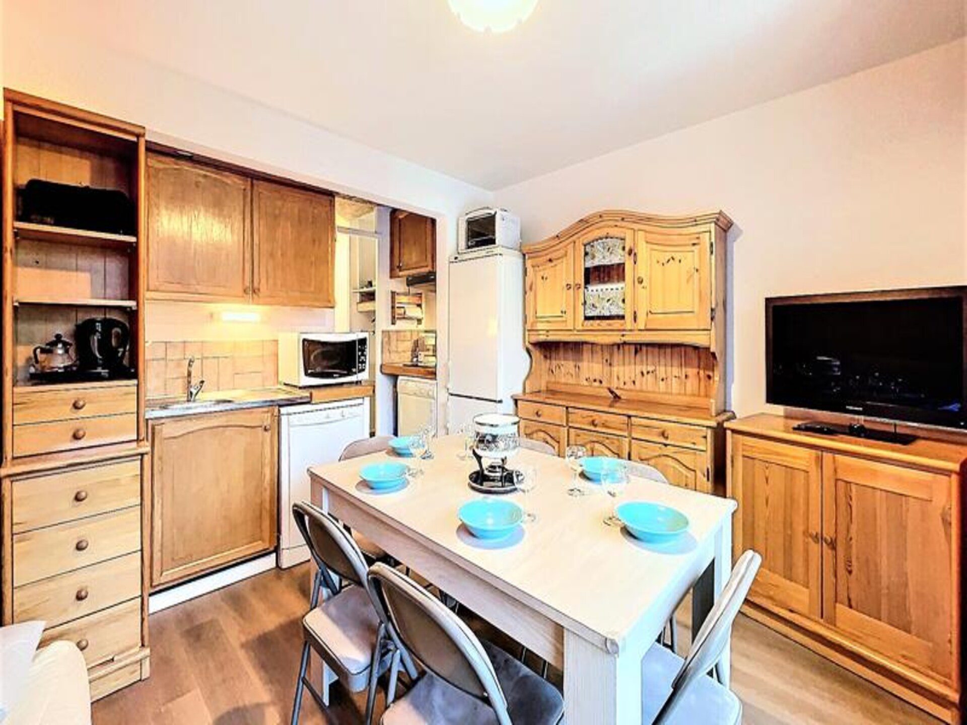 Appartement 6p aan de piste met verwarmd zwembad in Villarembert - foto 10