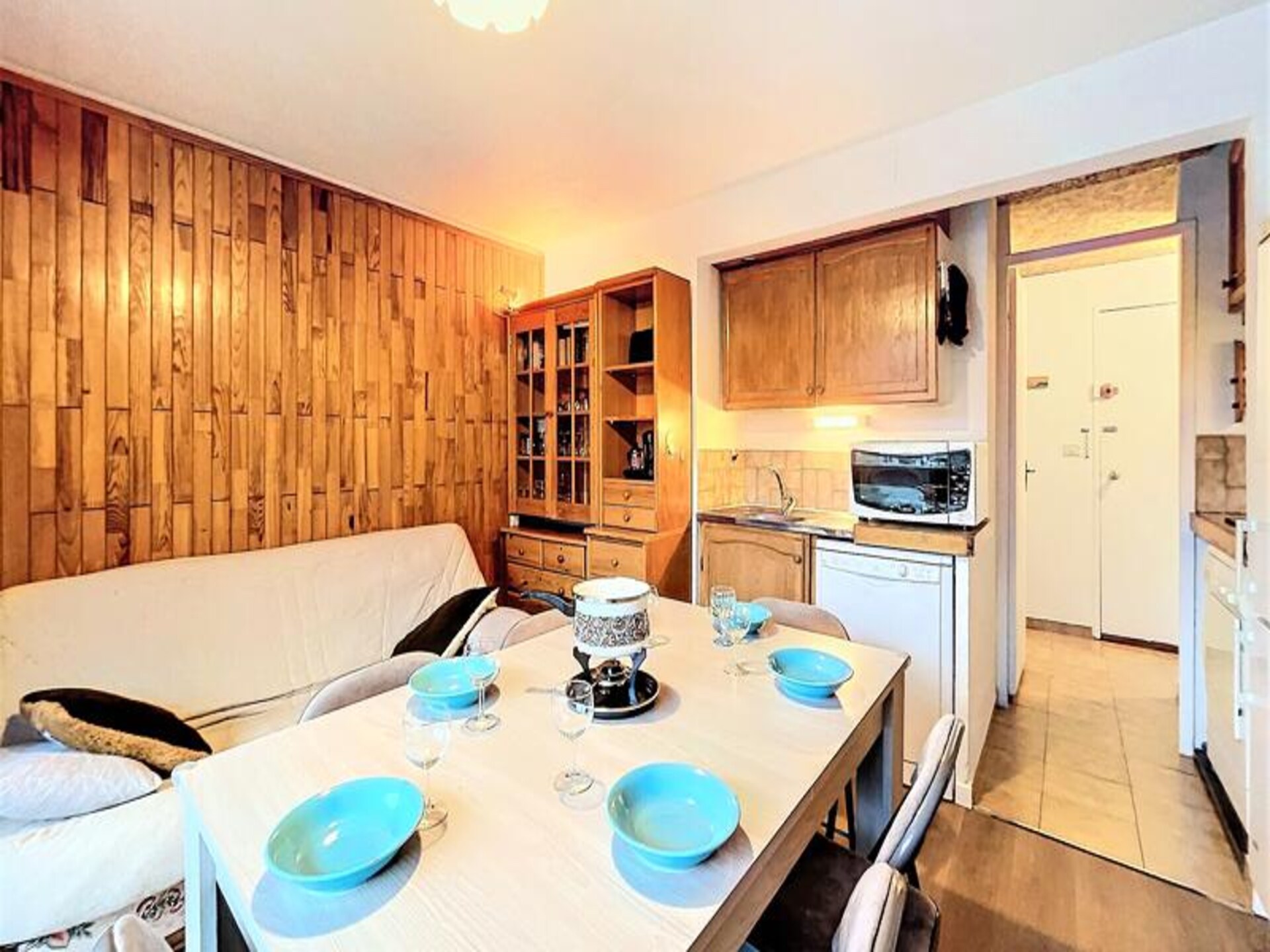 Appartement 6p aan de piste met verwarmd zwembad in Villarembert - foto 11