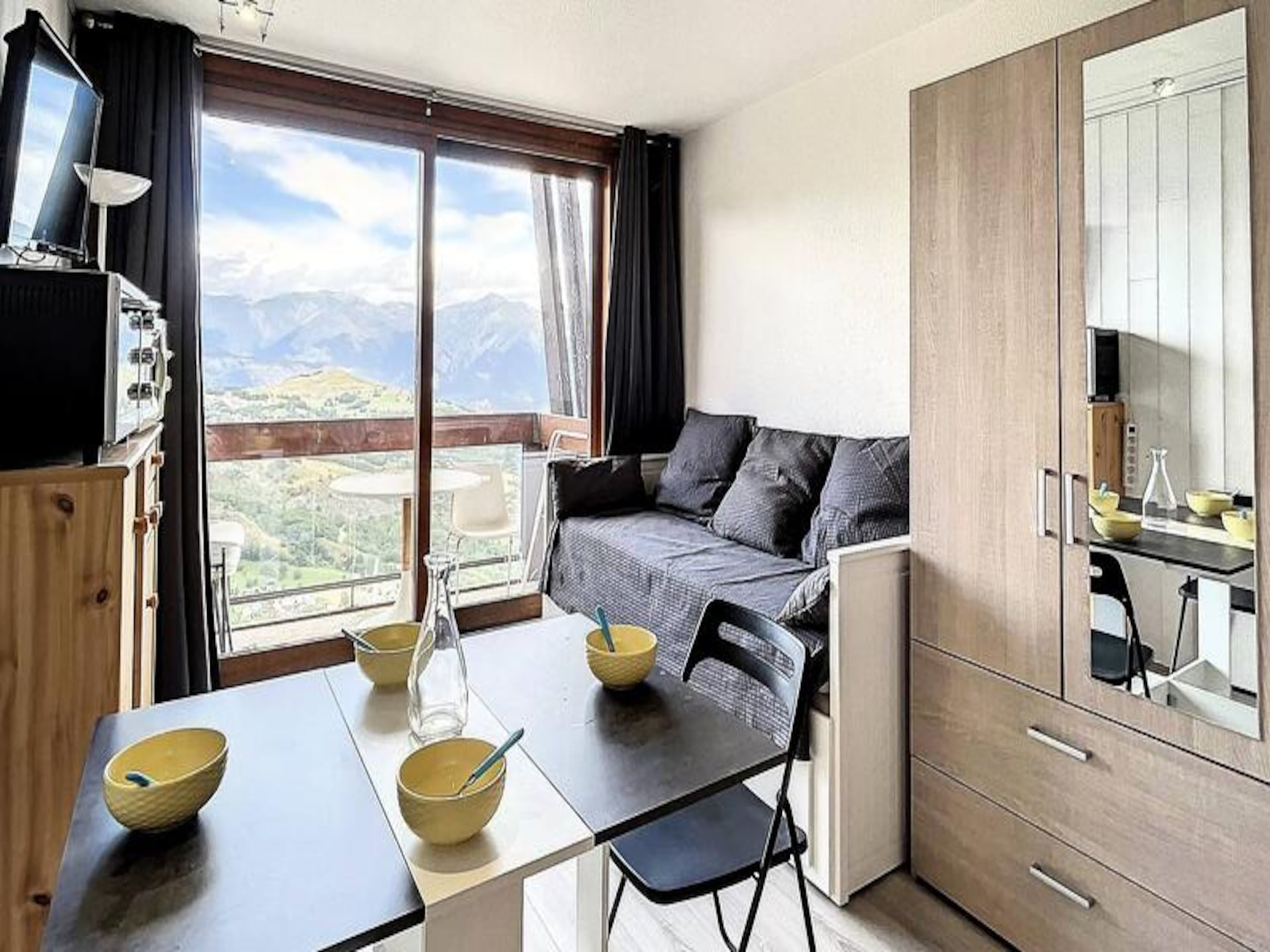 Knusse studio op 19e verdieping met zwembad en ski-in/ski-out in Villarembert - foto 10