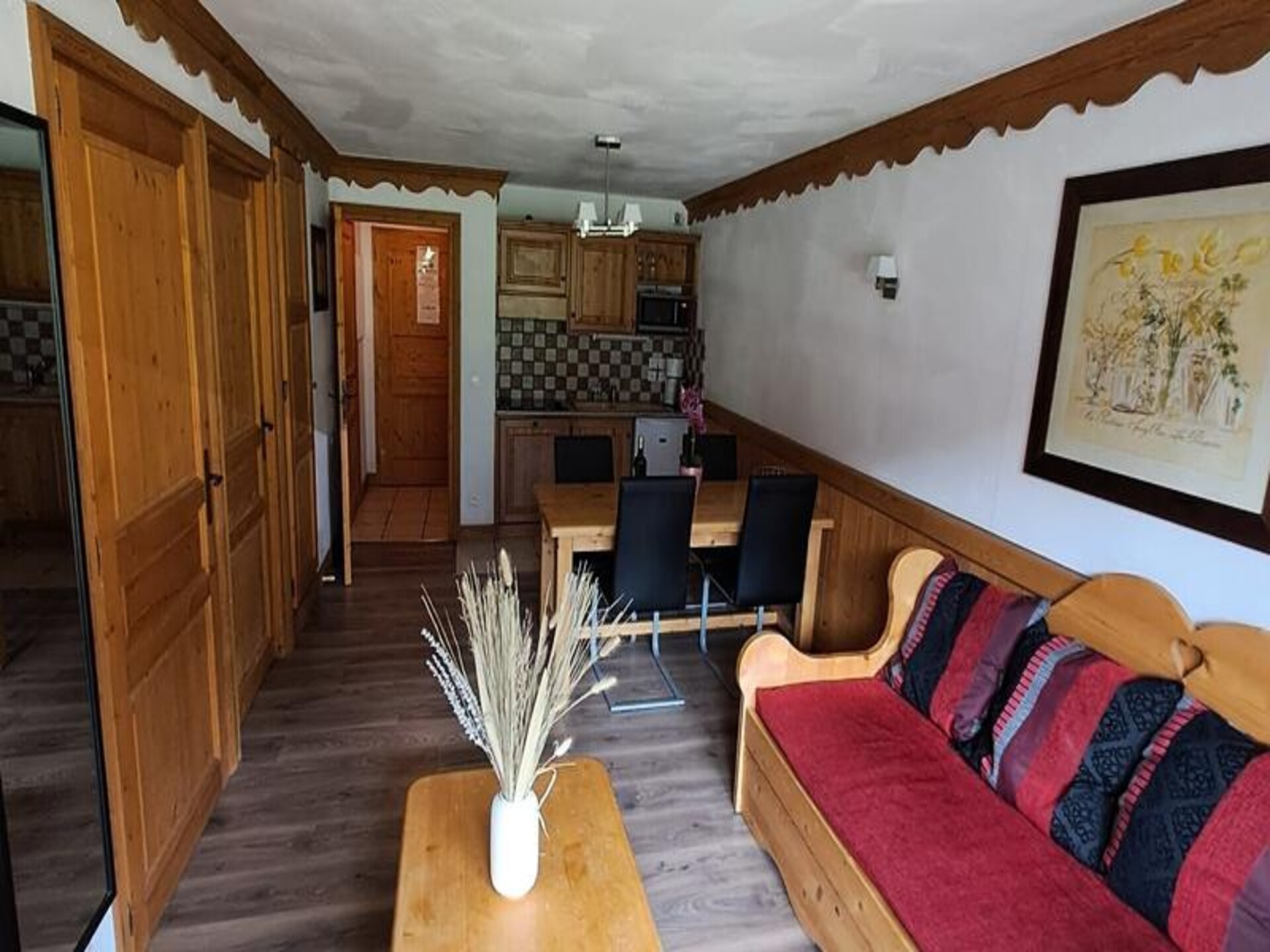 Authentiek chalet-appartement op 1350m met zwembad, direct aan de piste in Oz - foto 14
