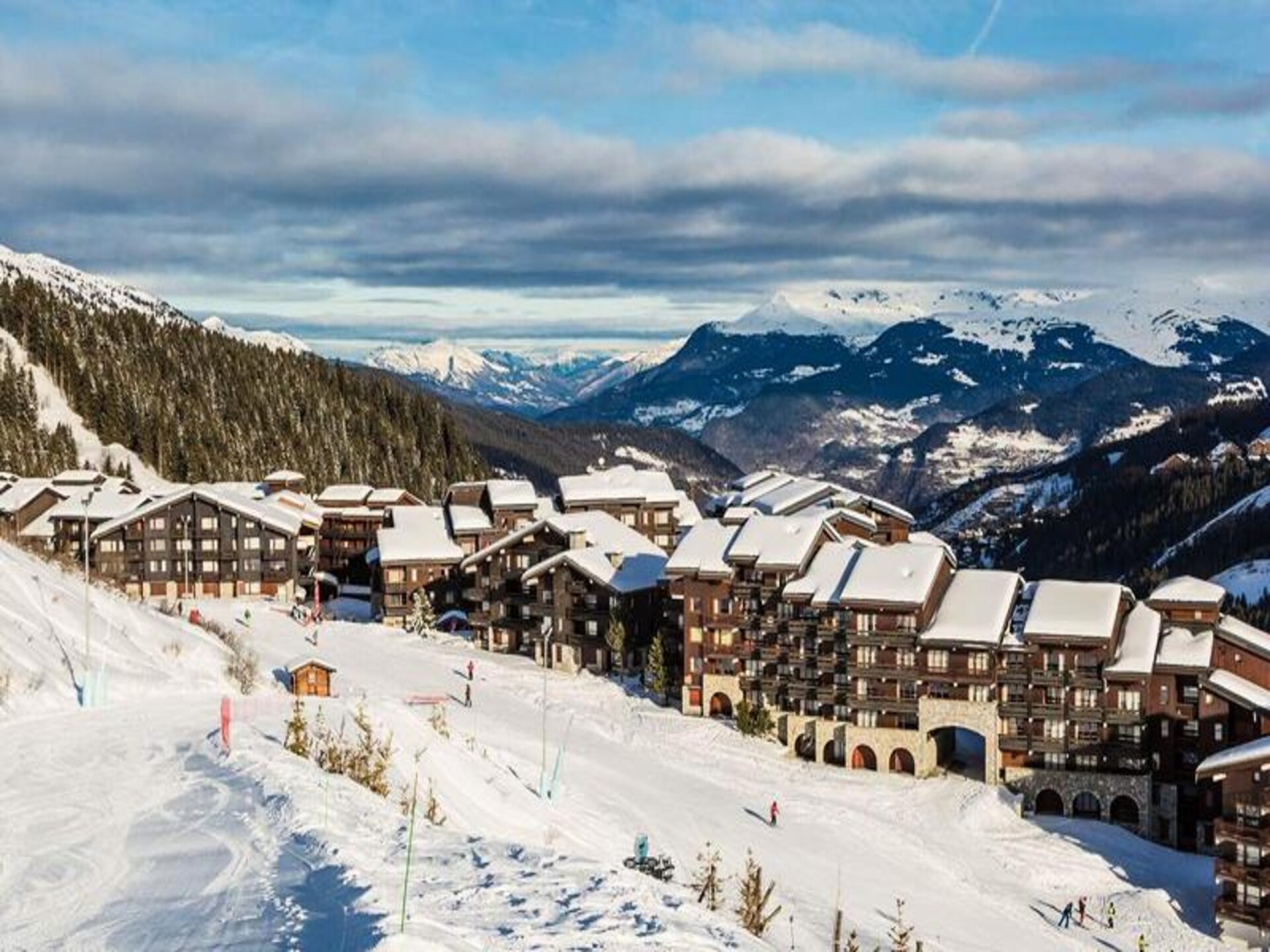 Duplex voor 9 personen in Méribel Mottaret, direct aan de piste van Les Trois Vallées - foto 2