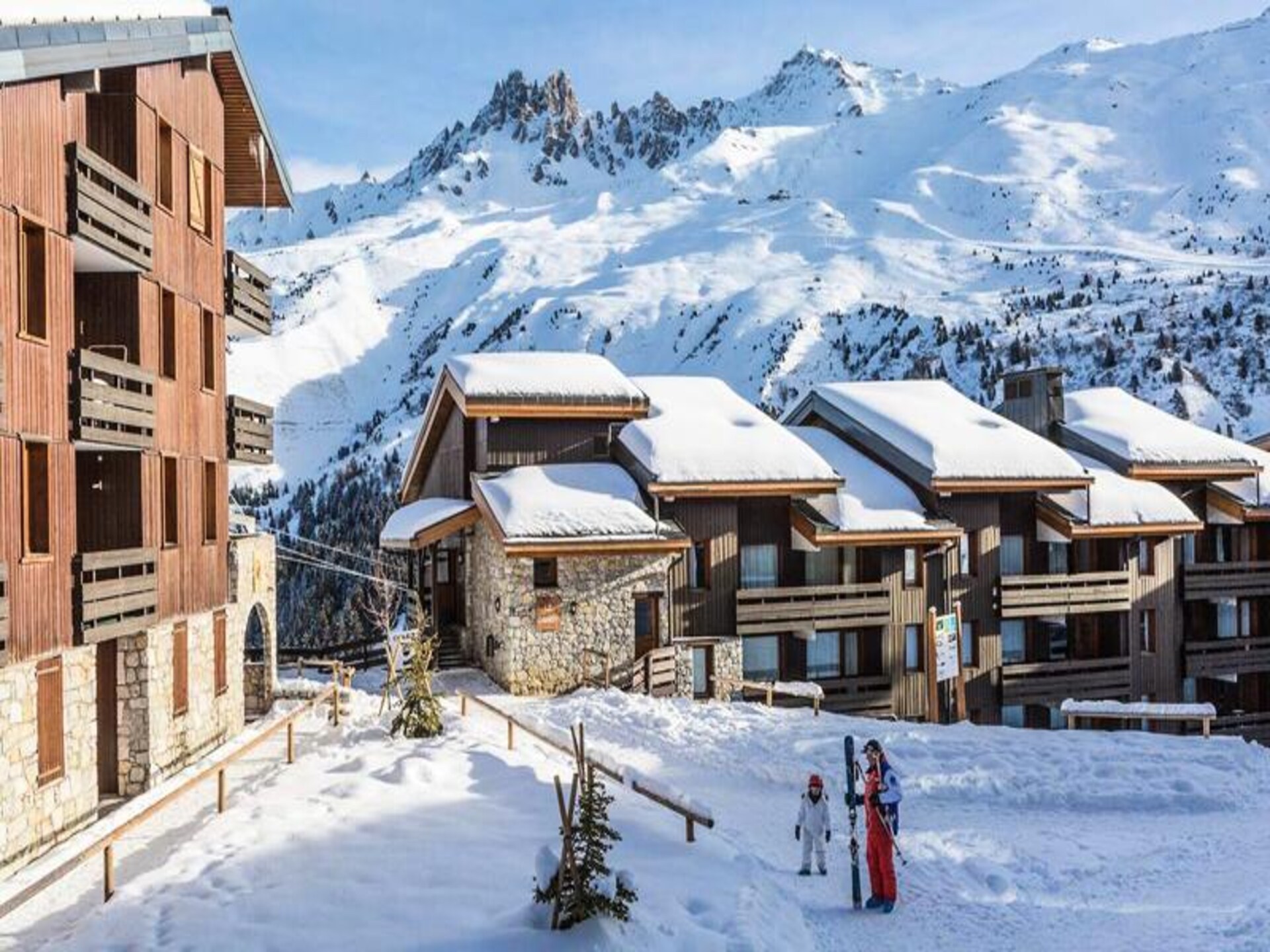 Duplex voor 9 personen in Méribel Mottaret, direct aan de piste van Les Trois Vallées - foto 3