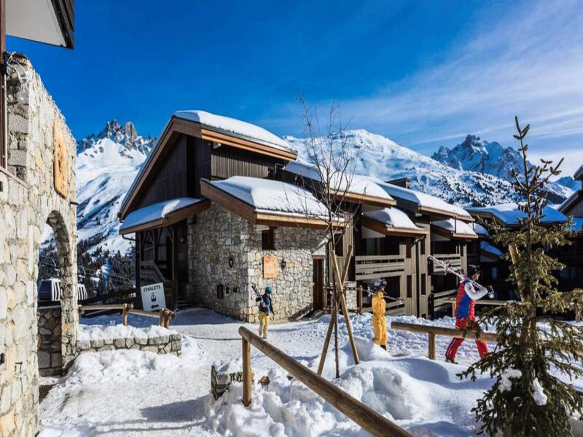 Duplex voor 9 personen in Méribel Mottaret, direct aan de piste van Les Trois Vallées - foto 4