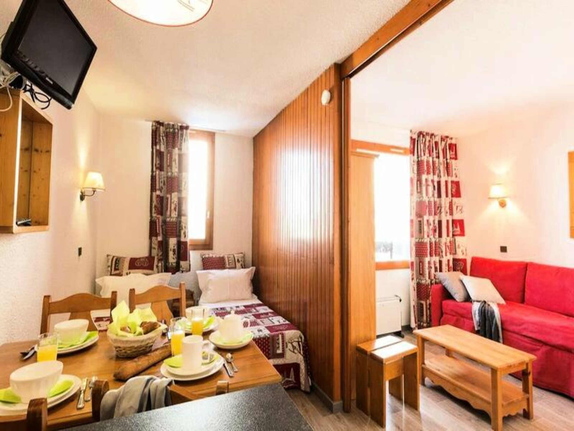 Duplex voor 9 personen in Méribel Mottaret, direct aan de piste van Les Trois Vallées - foto 9