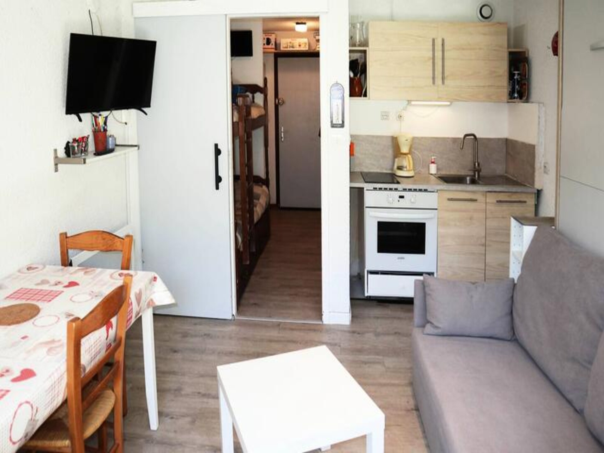 Studio met terras op zuiden & ski-in/ski-out in Les Orres - foto 3