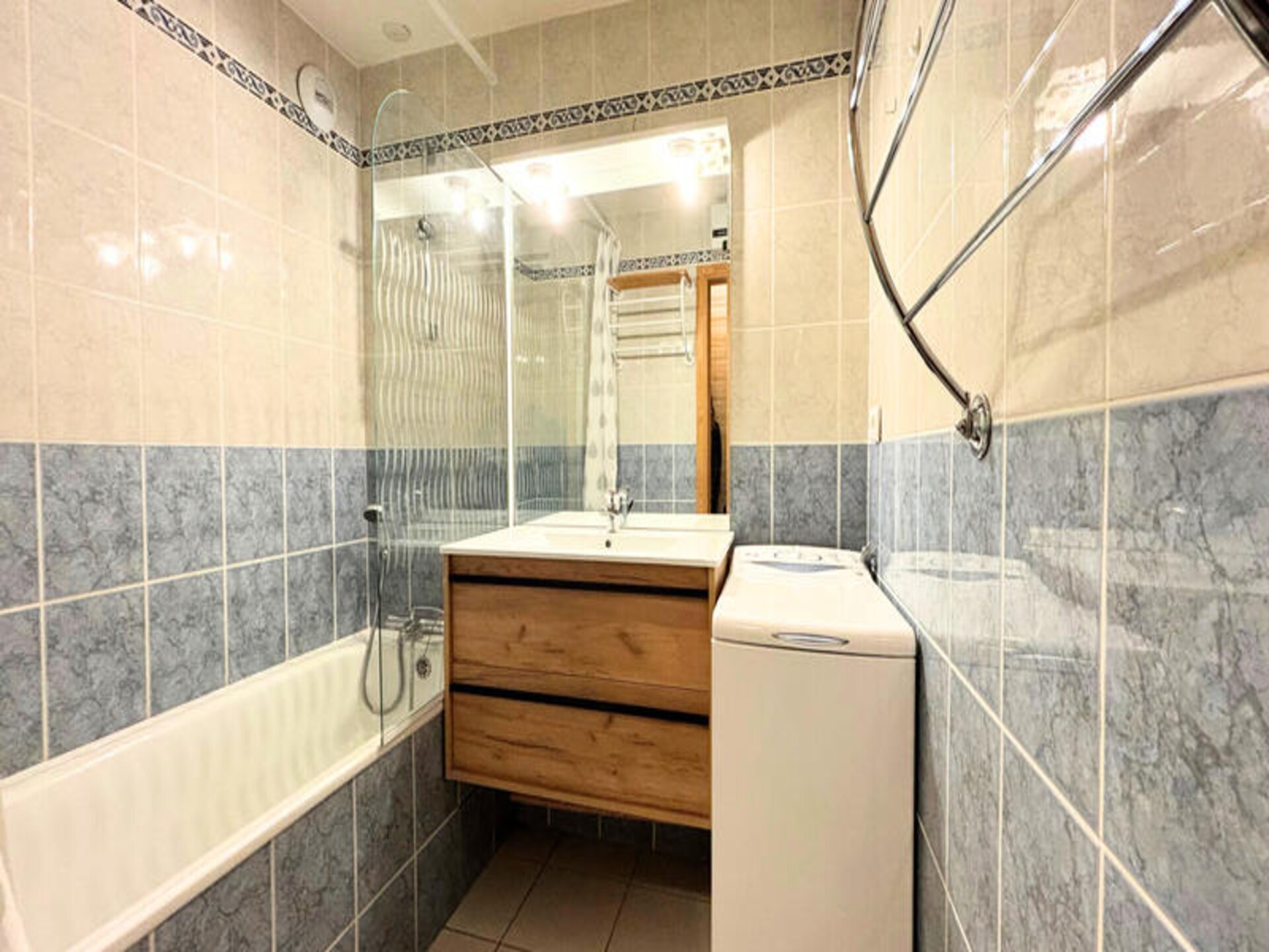 Appartement 5p met directe piste en zuidbalkon in Les Menuires - foto 13