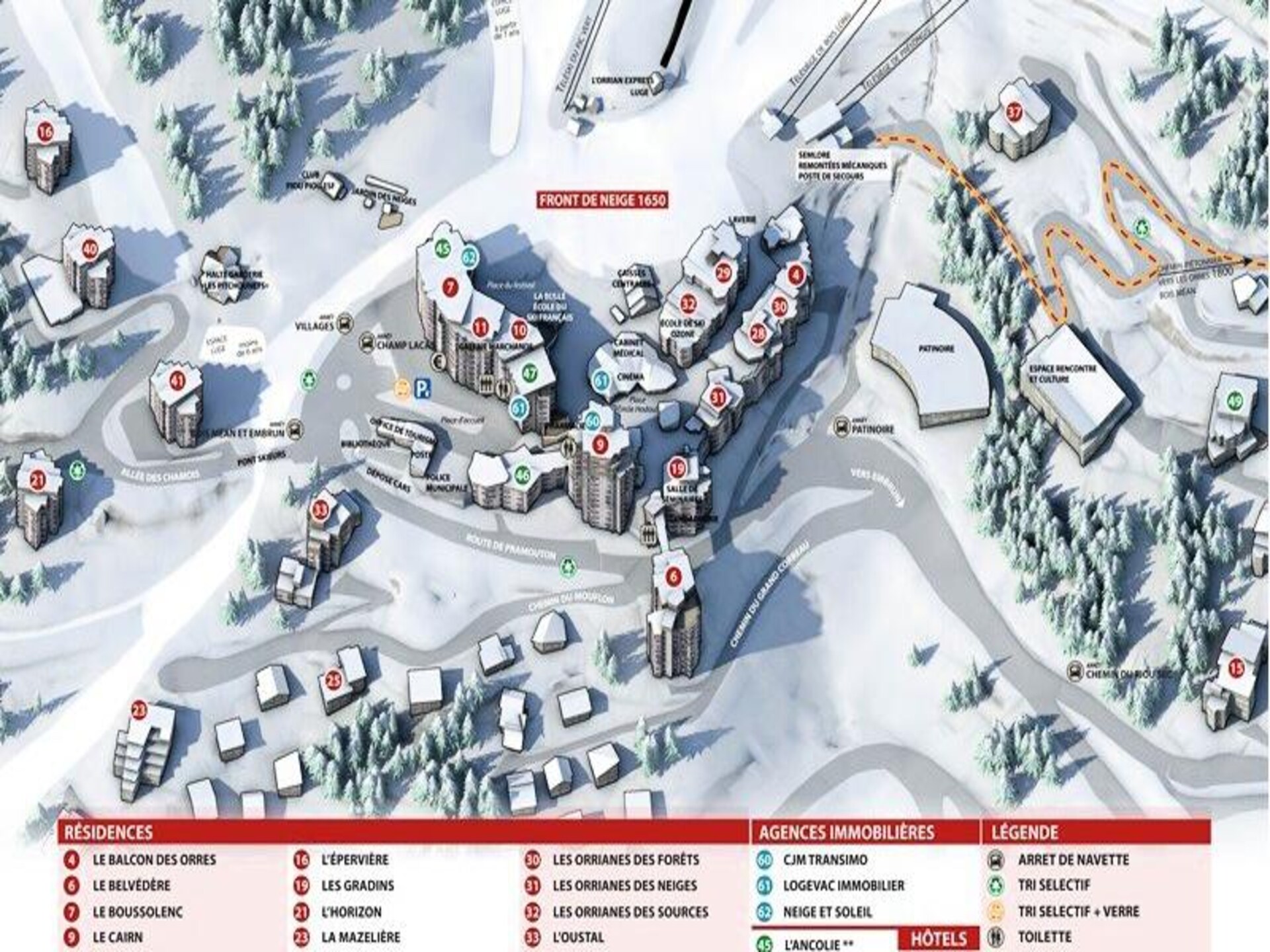 Studio aan de piste in Les Orres met balkon en uitzicht op de ijsbaan - foto 11