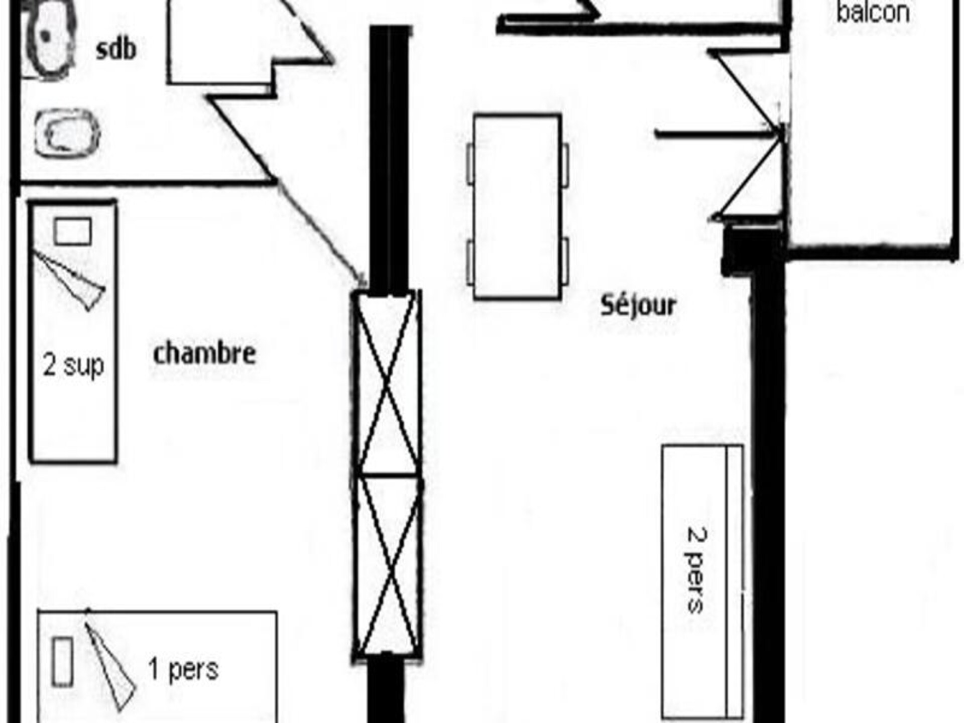 Appartement met Mont Blanc-uitzicht in Plagne Centre, 5 pers., ski-in/ski-out - foto 2