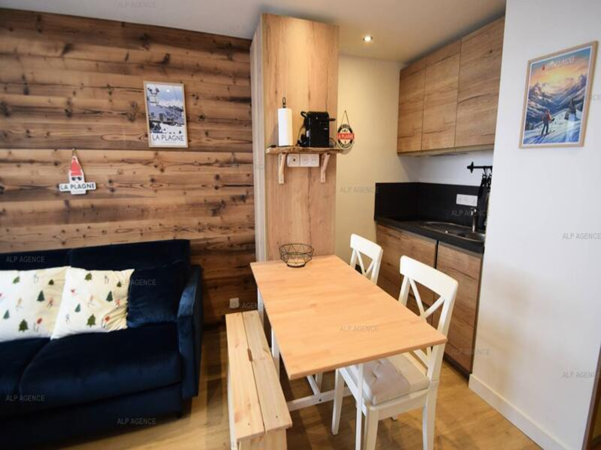 Gerenoveerd studio-appartement aan de piste in Plagne Villages - foto 5