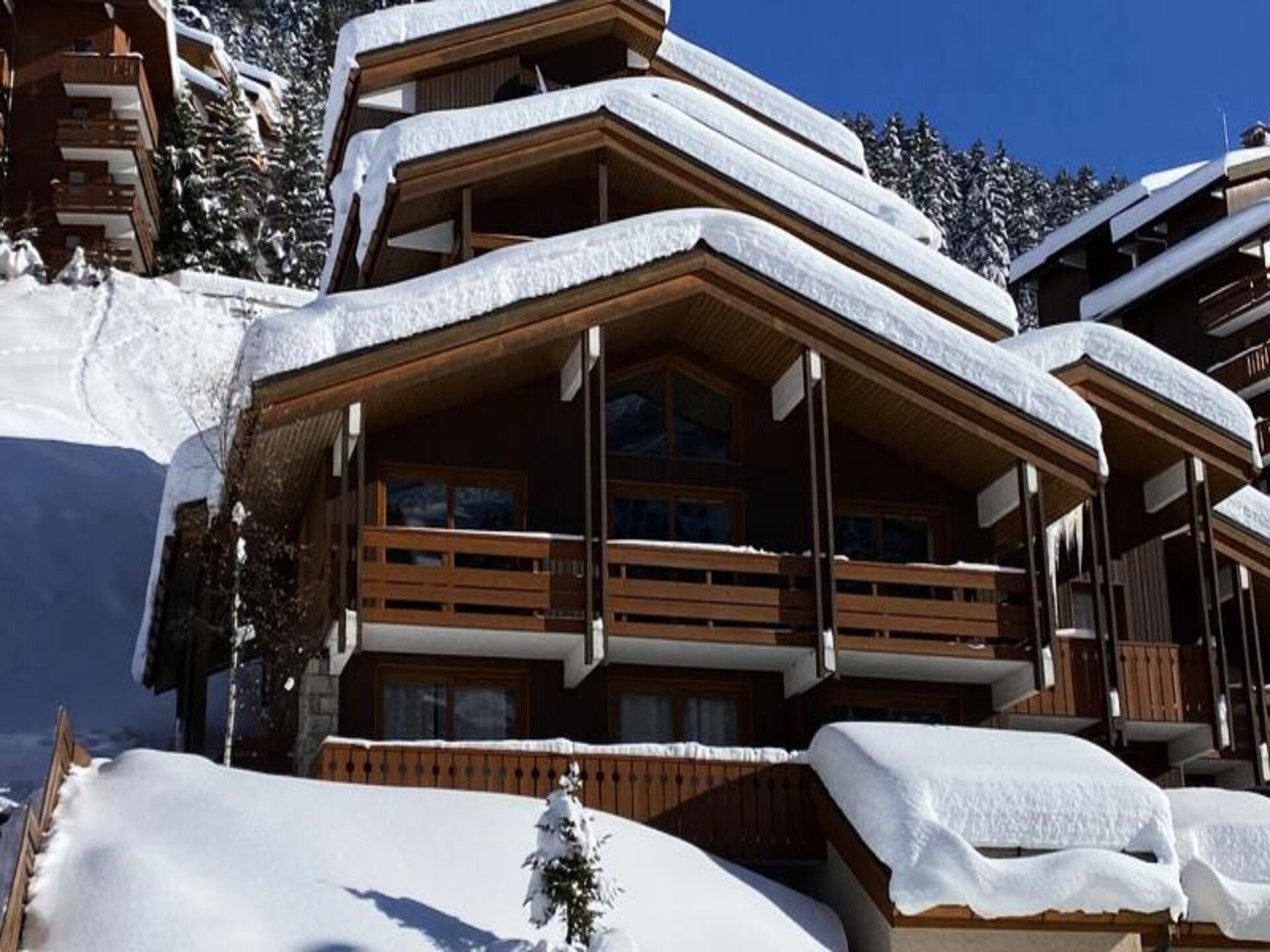 Penthouse-appartement met sauna direct aan de piste in Méribel Mottaret - foto 27