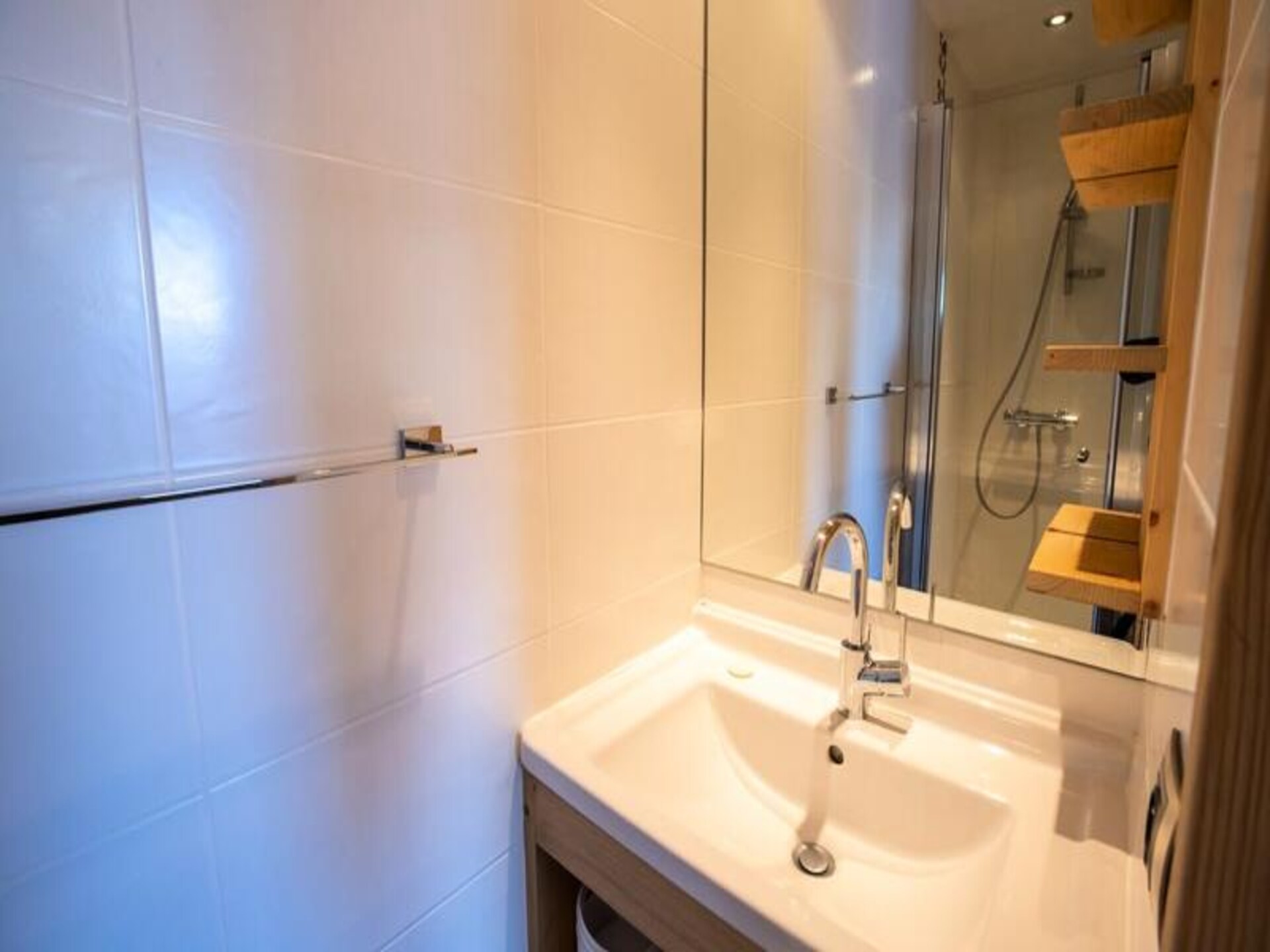 Appartement Chantemerle 6: Ski-in/ski-out met balkon aan de pistes van Méribel - foto 14