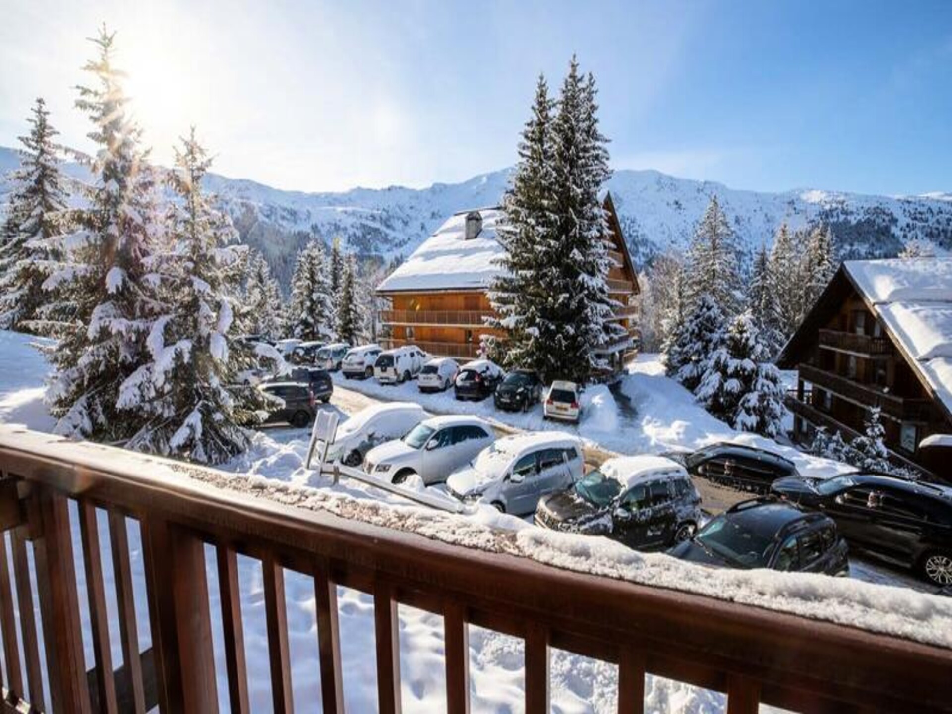 Appartement Chantemerle 6: Ski-in/ski-out met balkon aan de pistes van Méribel - foto 20