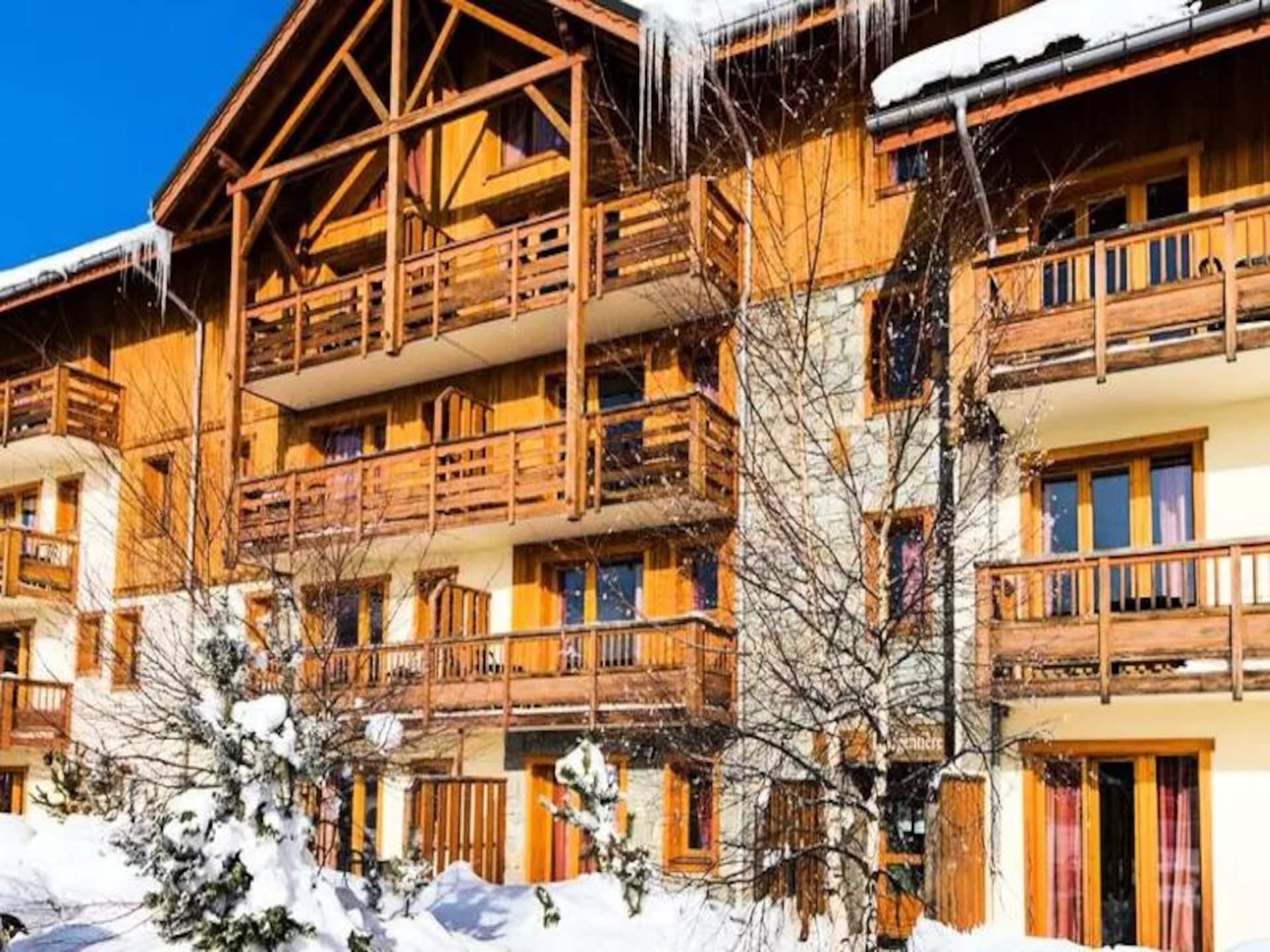 Appartement 6 pers. met zwembad & sauna vlakbij de pistes in La Toussuire - foto 1