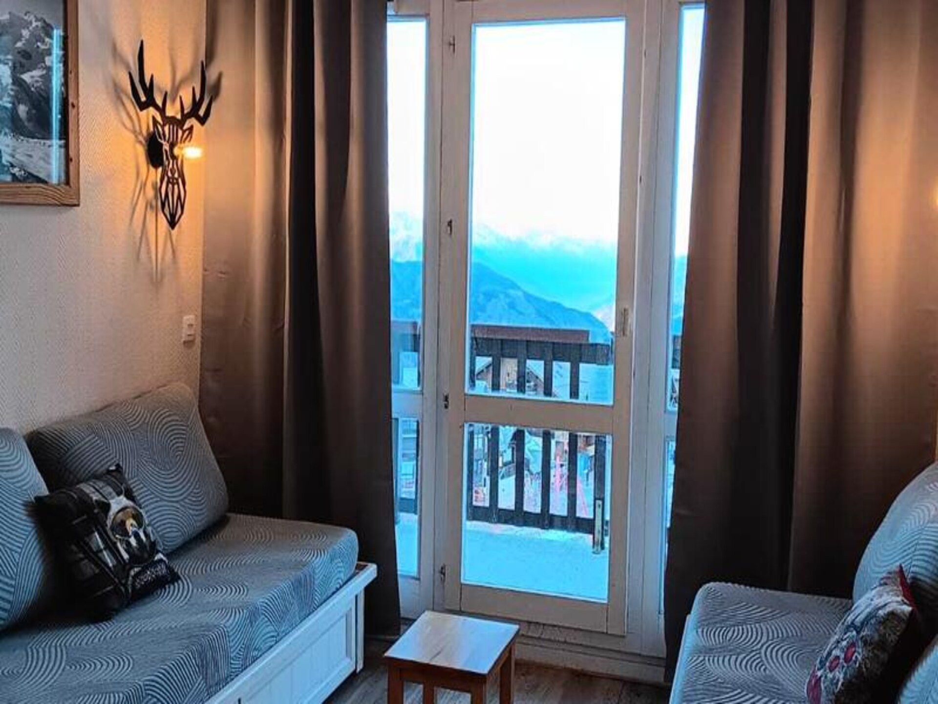 Appartement 5 pers. aan de piste in Valmeinier 1800 met balkon op het westen - foto 5