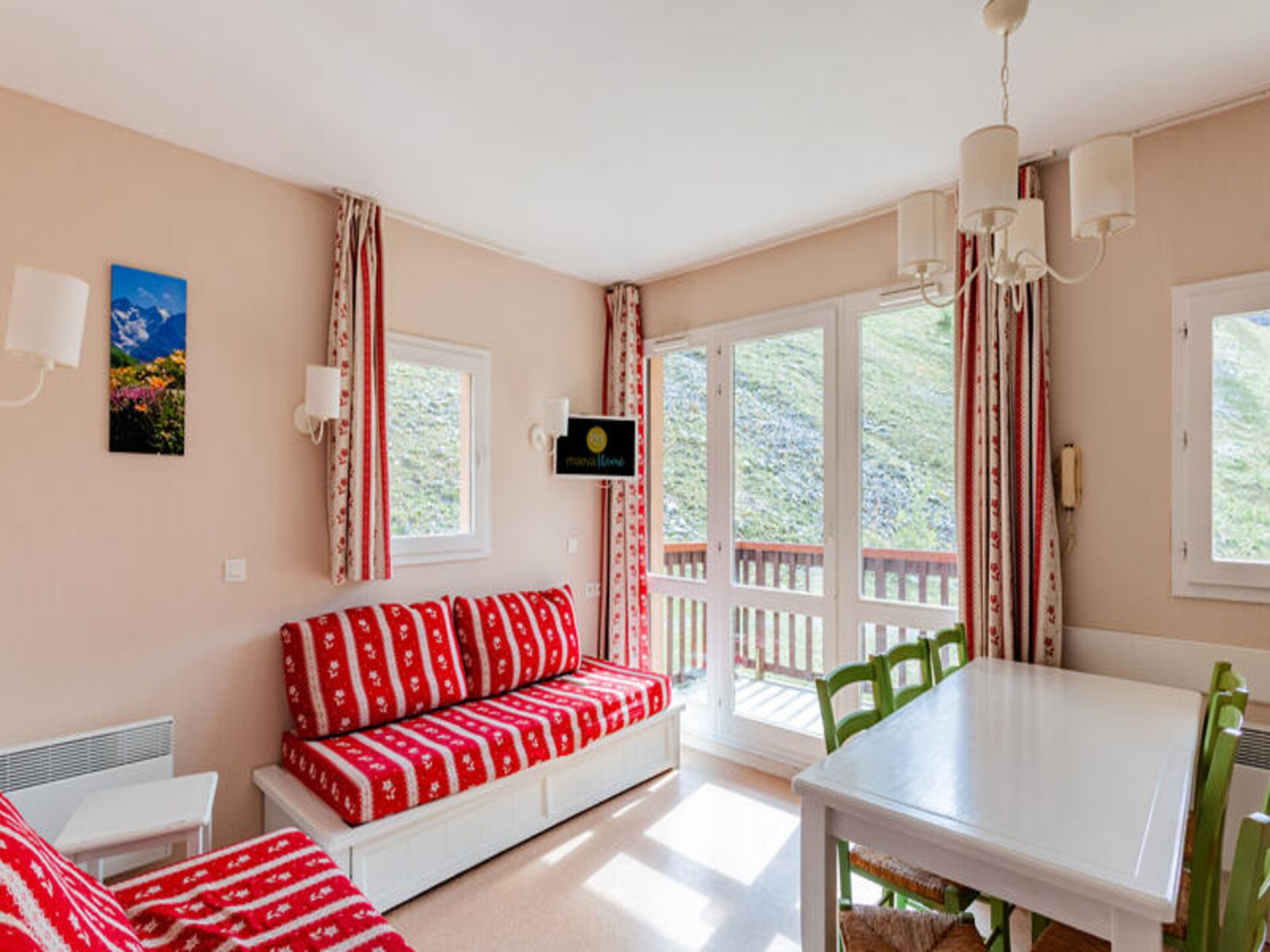 Appartement 6p aan de piste in Valmeinier 1800 met zwembad en uitzicht - foto 5