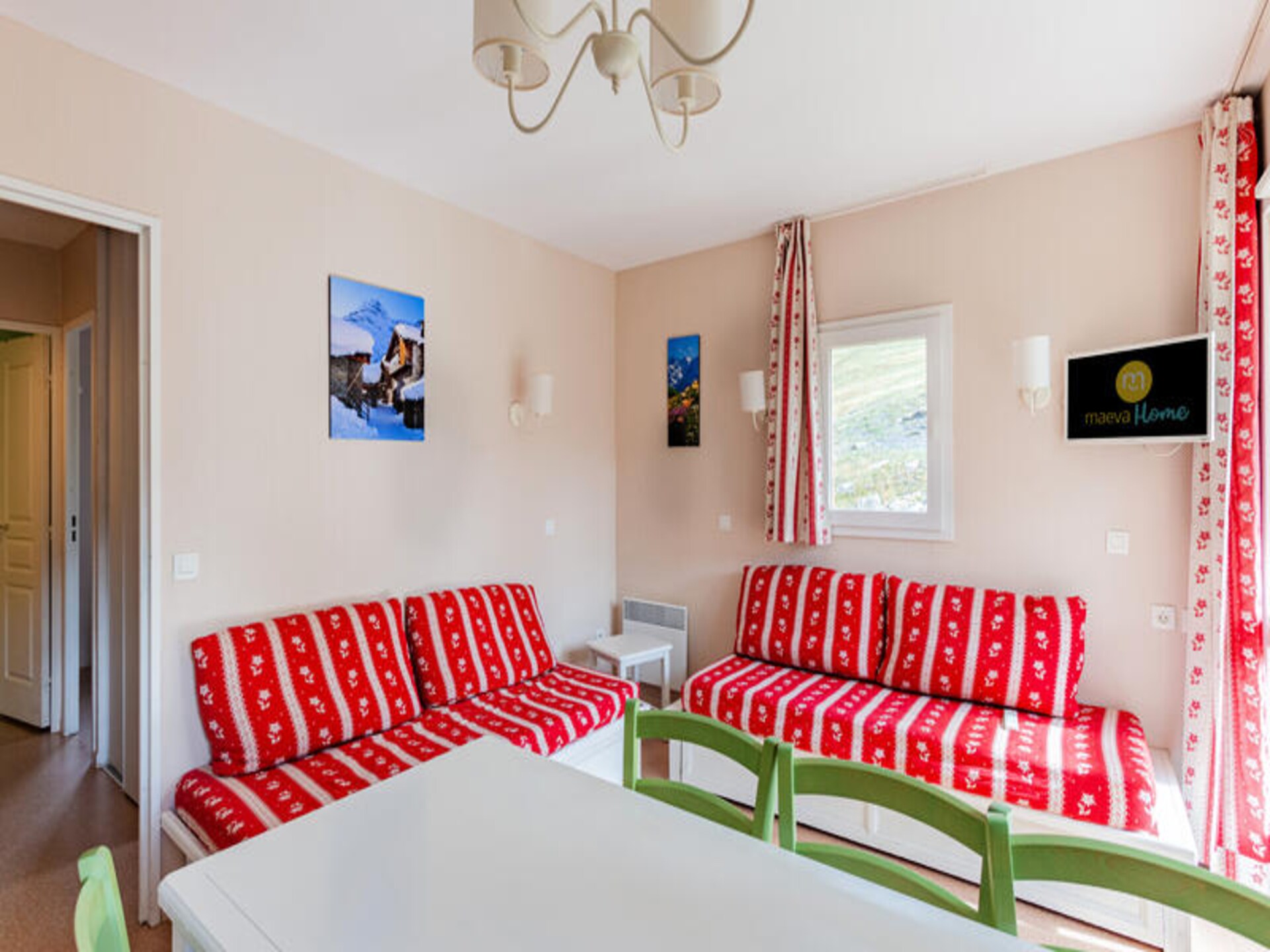 Appartement 6p aan de piste in Valmeinier 1800 met zwembad en uitzicht - foto 9