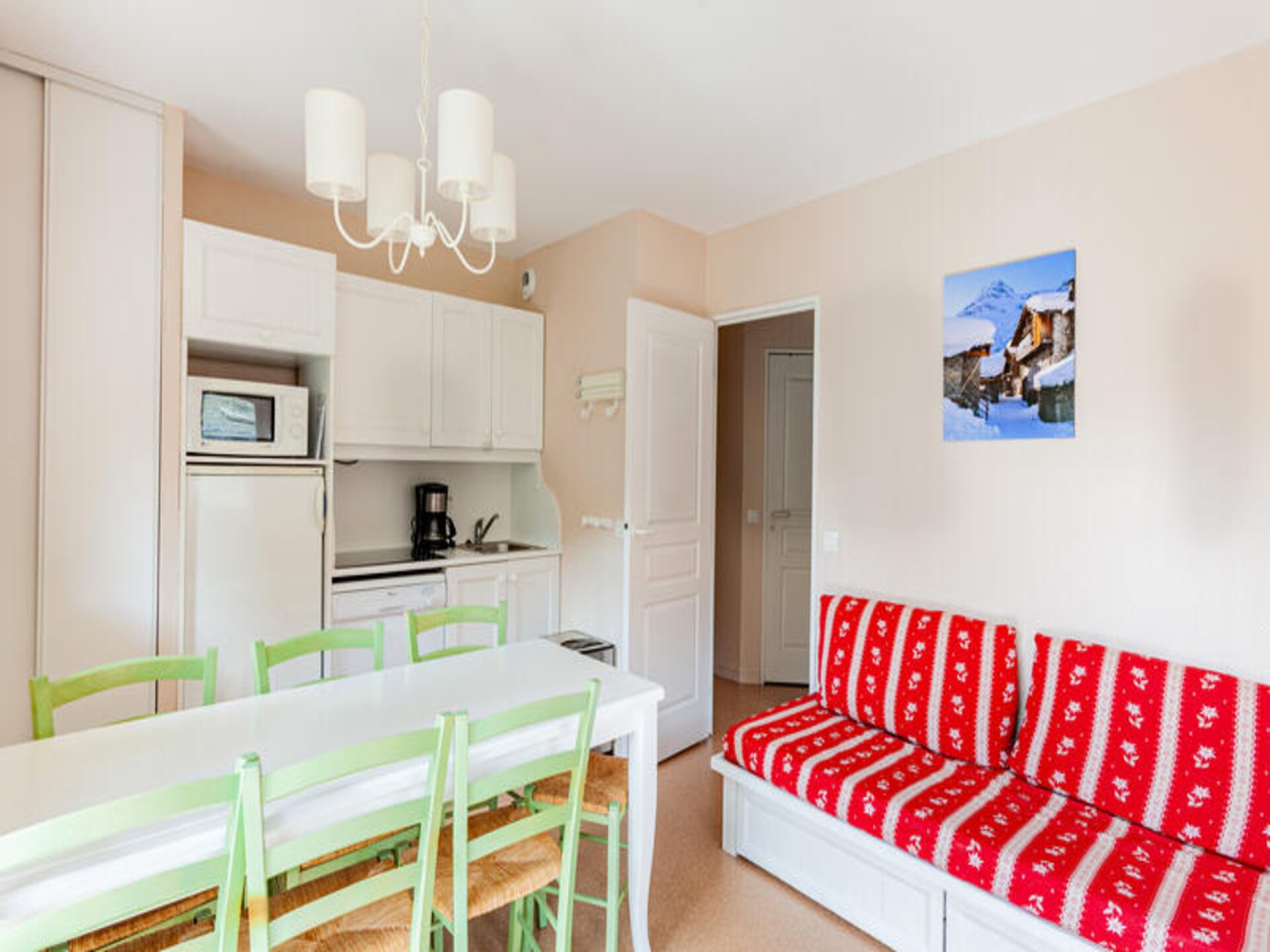 Appartement 6p aan de piste in Valmeinier 1800 met zwembad en uitzicht - foto 10
