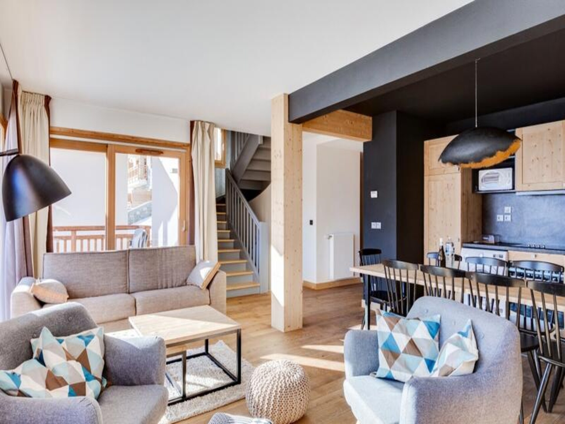 Ruim Alpenappartement voor 8 personen met zicht op de Mont Blanc in Combloux - foto 4