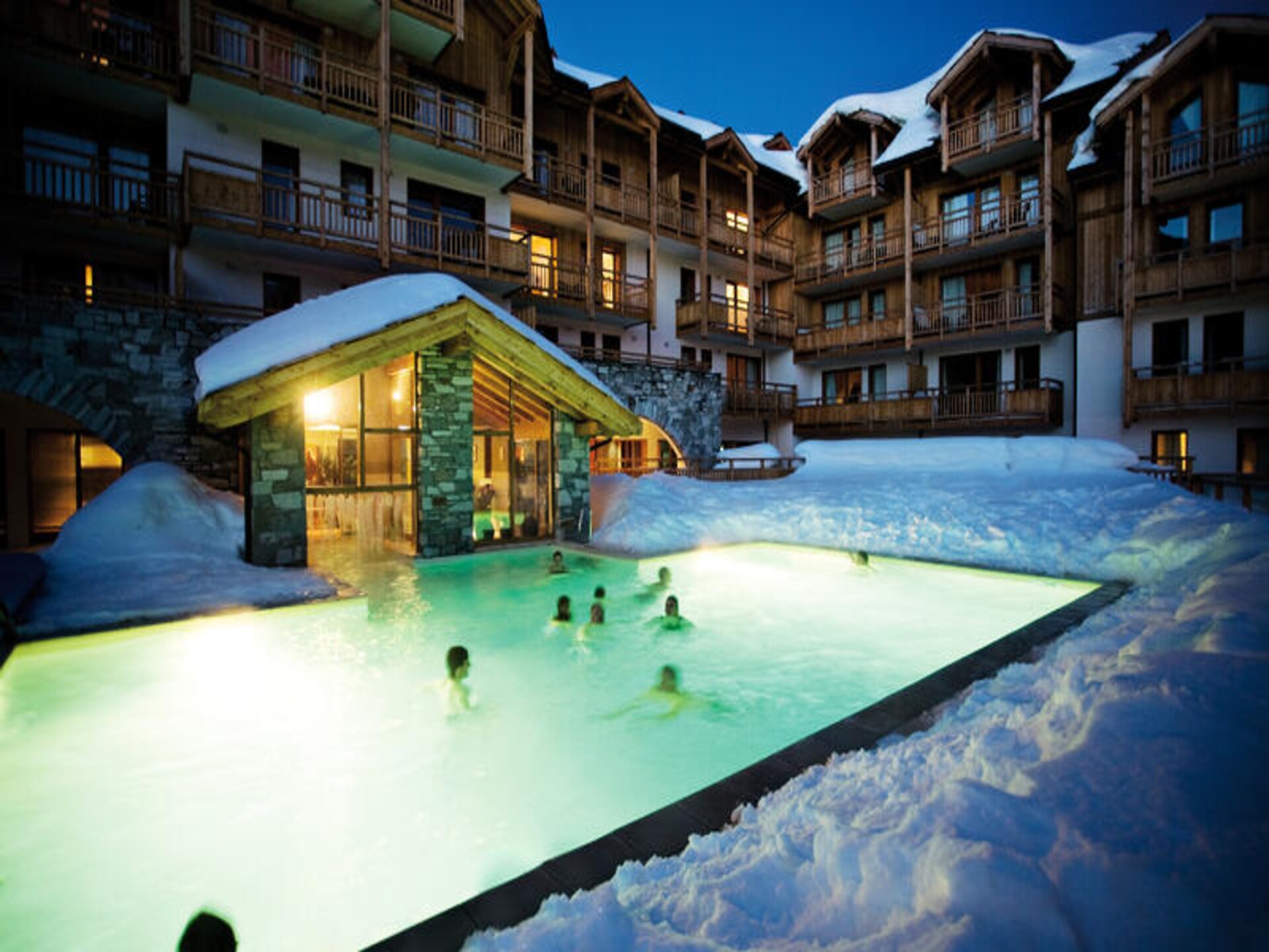 Appartement 8 pers. in Montgenèvre, voet van de piste met zwembad & spa - foto 11