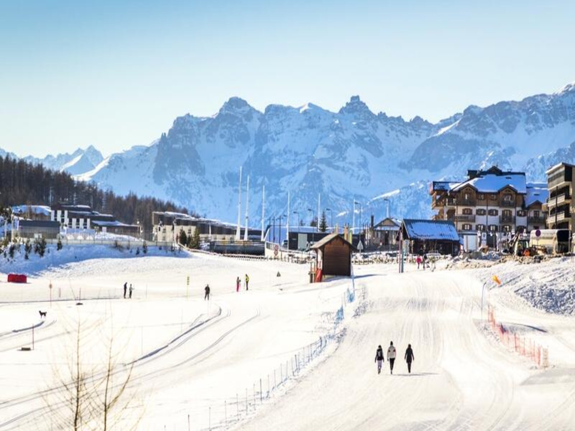 Appartement 8 pers. in Montgenèvre, voet van de piste met zwembad & spa - foto 12