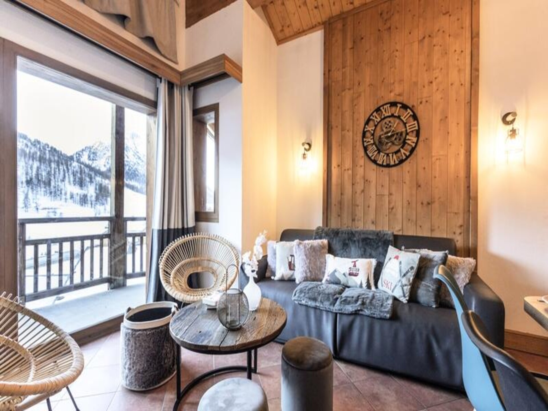 Appartement 8 pers. in Montgenèvre, voet van de piste met zwembad & spa - foto 13