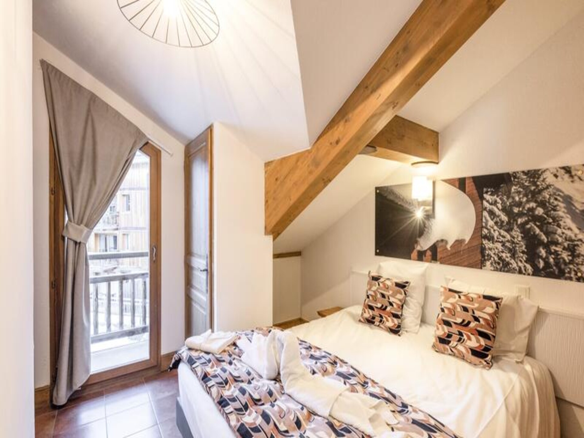 Appartement 8 pers. in Montgenèvre, voet van de piste met zwembad & spa - foto 14