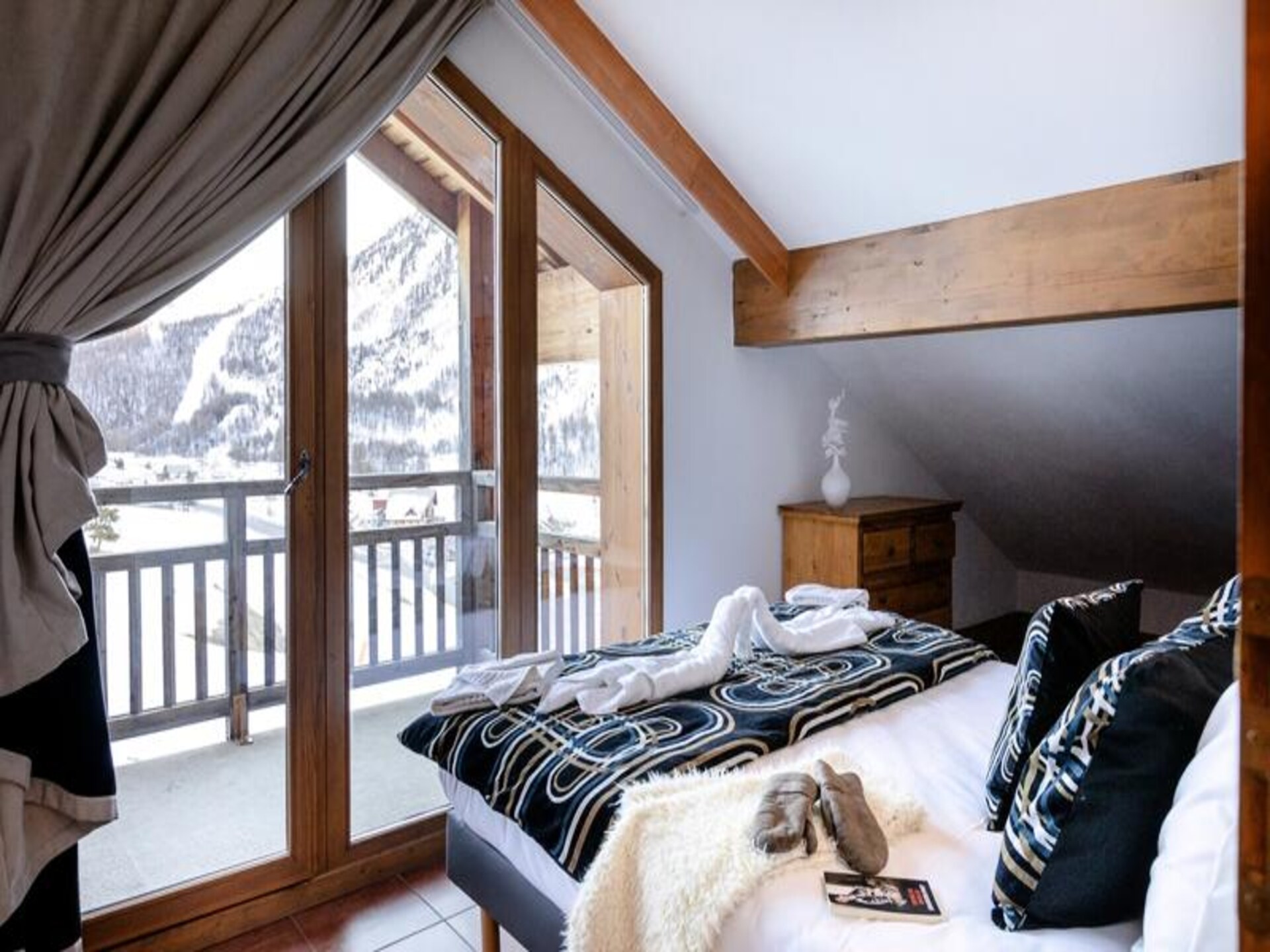 Appartement 8 pers. in Montgenèvre, voet van de piste met zwembad & spa - foto 16