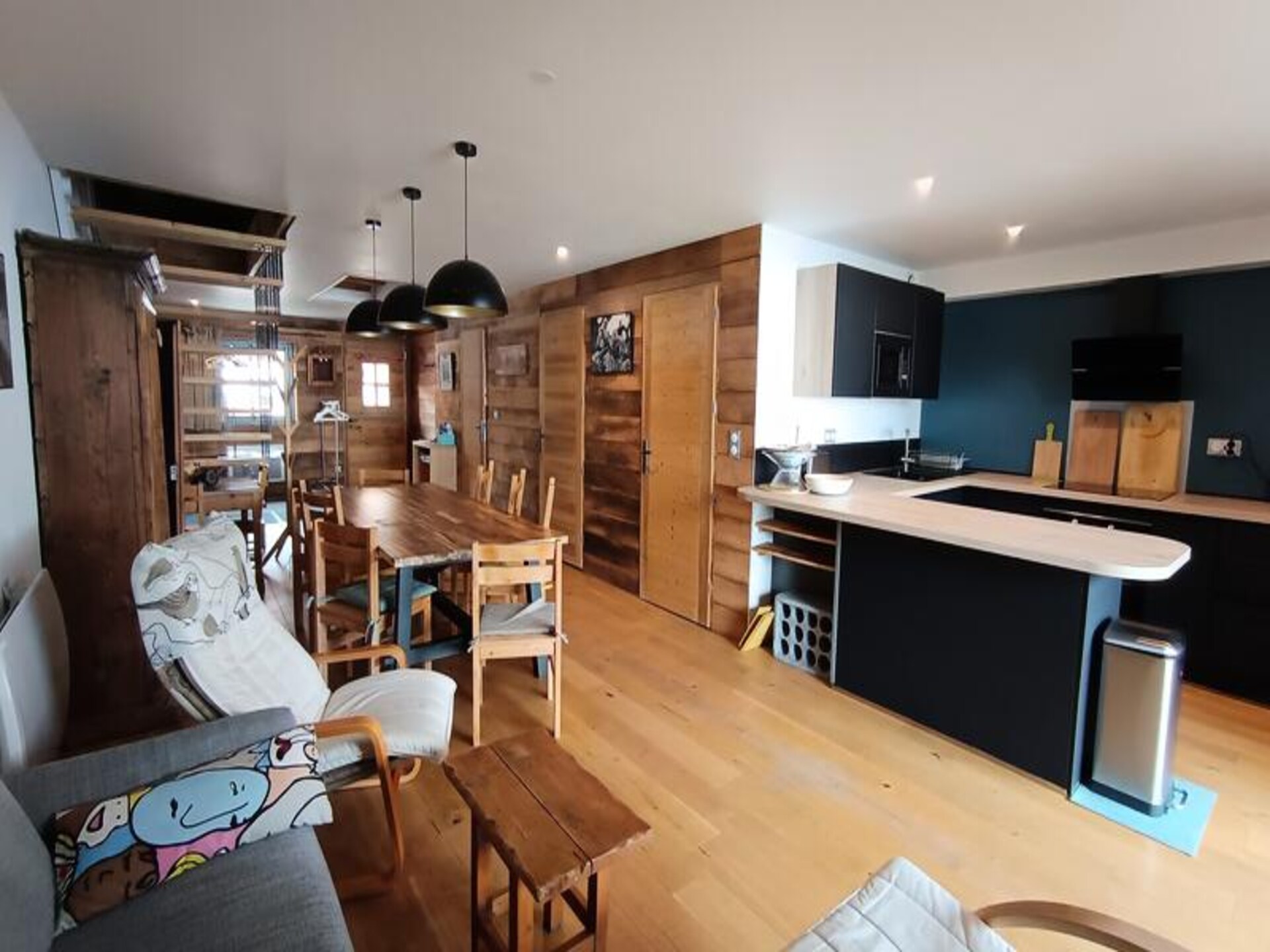 Luxe chalet-appartement Maison Bleue Charrette, 50m van de pistes in Montgenèvre - foto 3