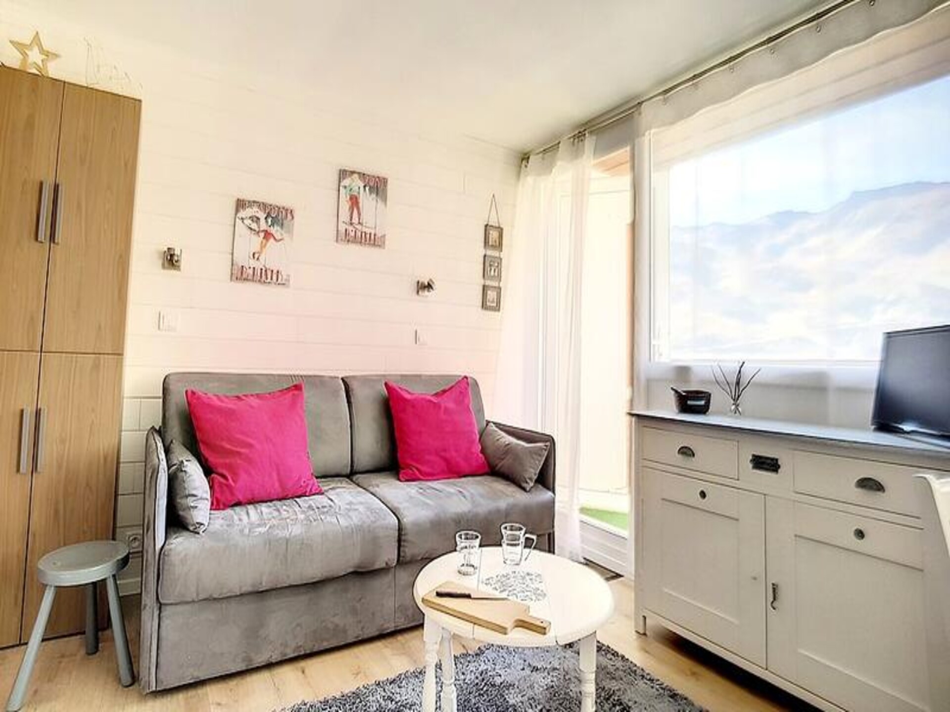 Knusse studio op 100m van de piste met balkon in Les Belleville - foto 10