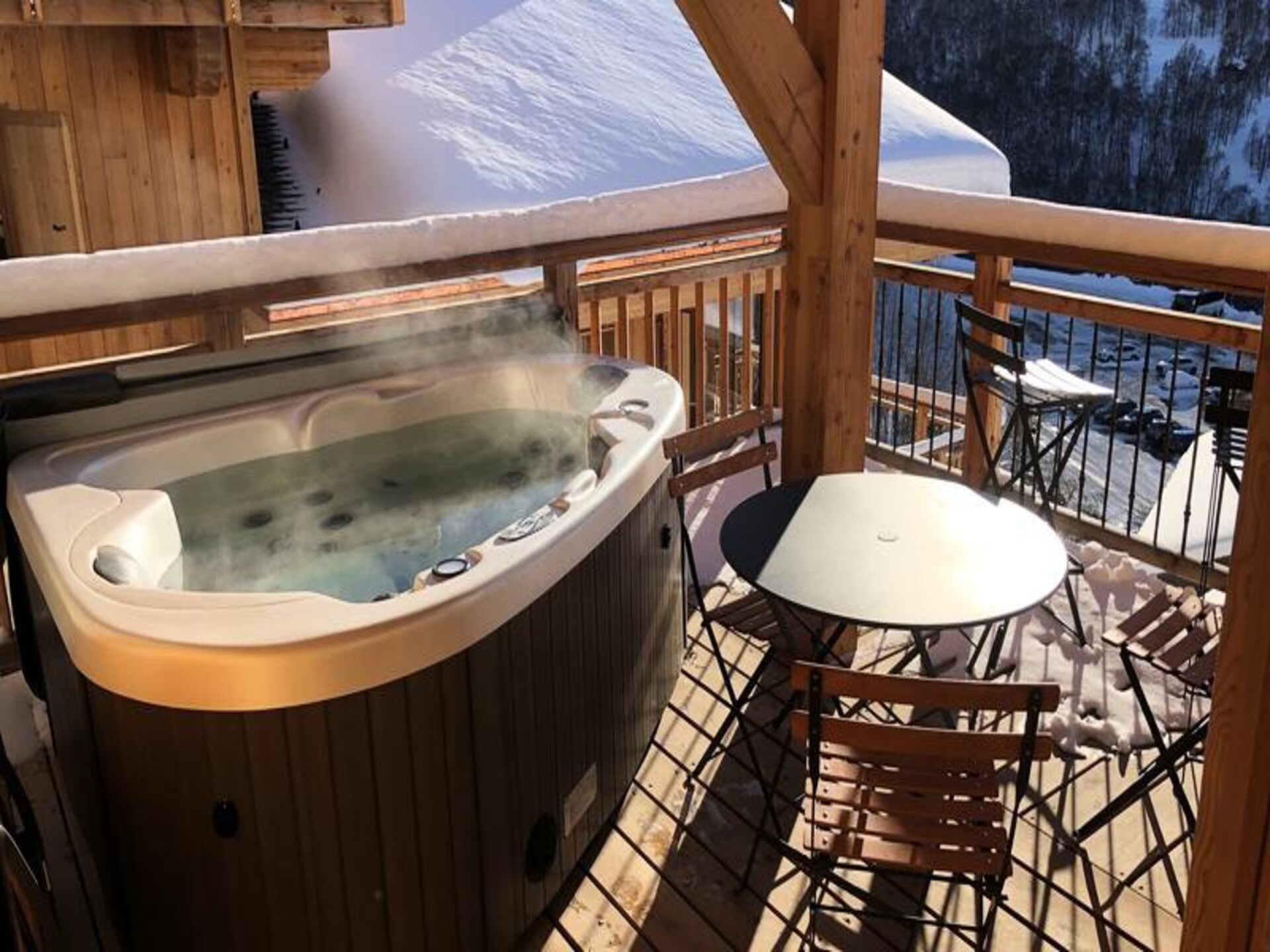 Luxe appartement Résidence Caseblanche met sauna en jacuzzi in Les Belleville - foto 8