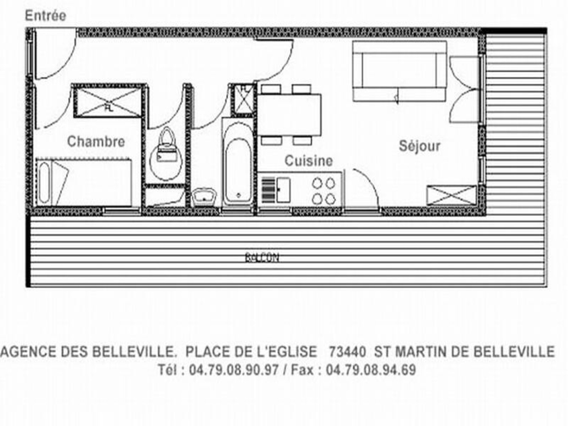 Knus appartement in het dorpshart van Les Belleville, vlakbij de skilift - foto 14