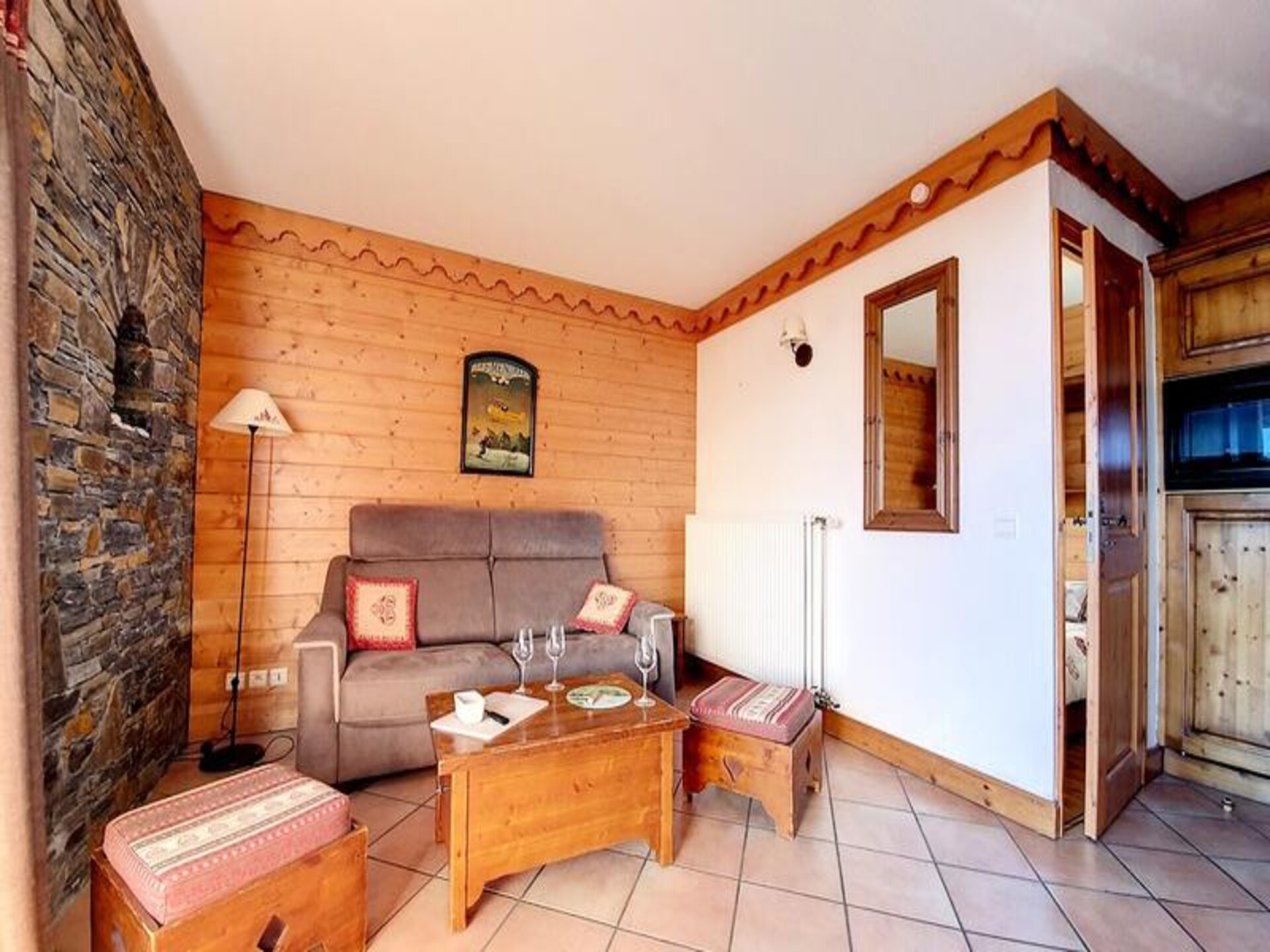 Appartement 6p in Les Menuires met zwembad, sauna en uitzicht op de Alpen - foto 12