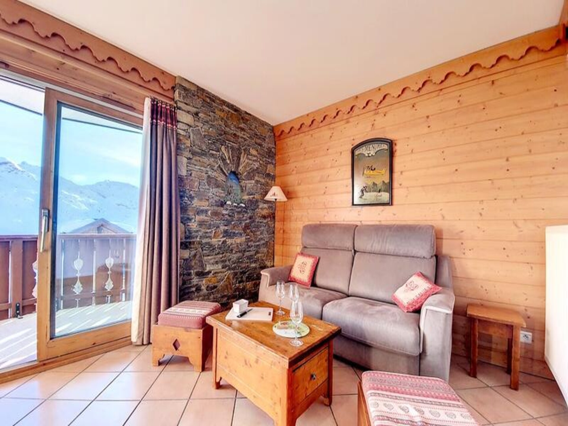 Appartement 6p in Les Menuires met zwembad, sauna en uitzicht op de Alpen - foto 14
