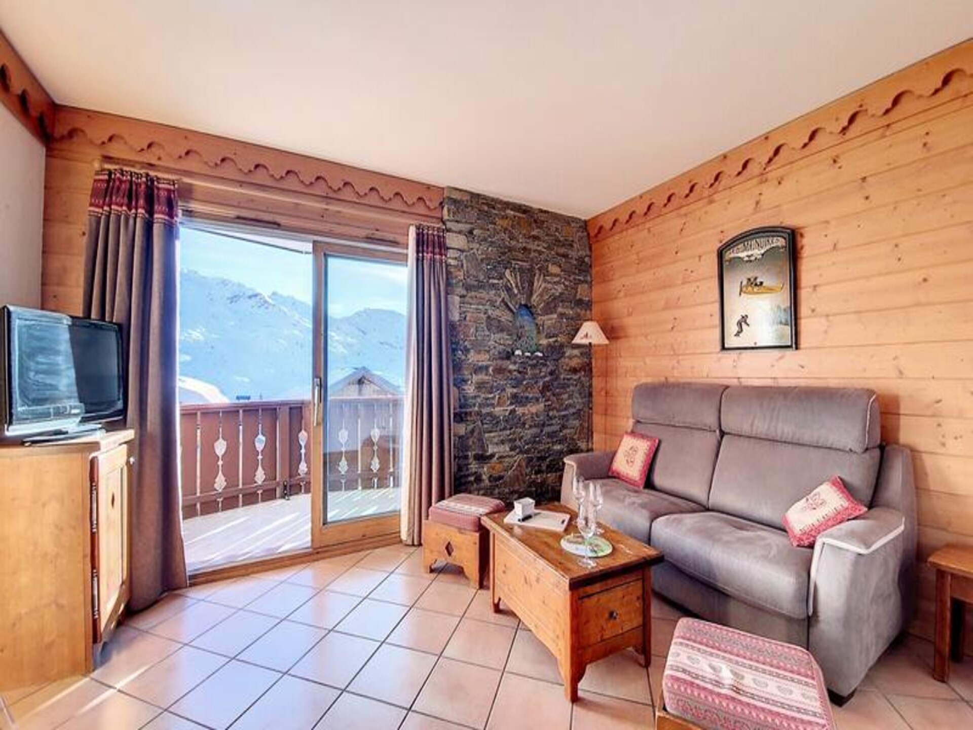 Appartement 6p in Les Menuires met zwembad, sauna en uitzicht op de Alpen - foto 19