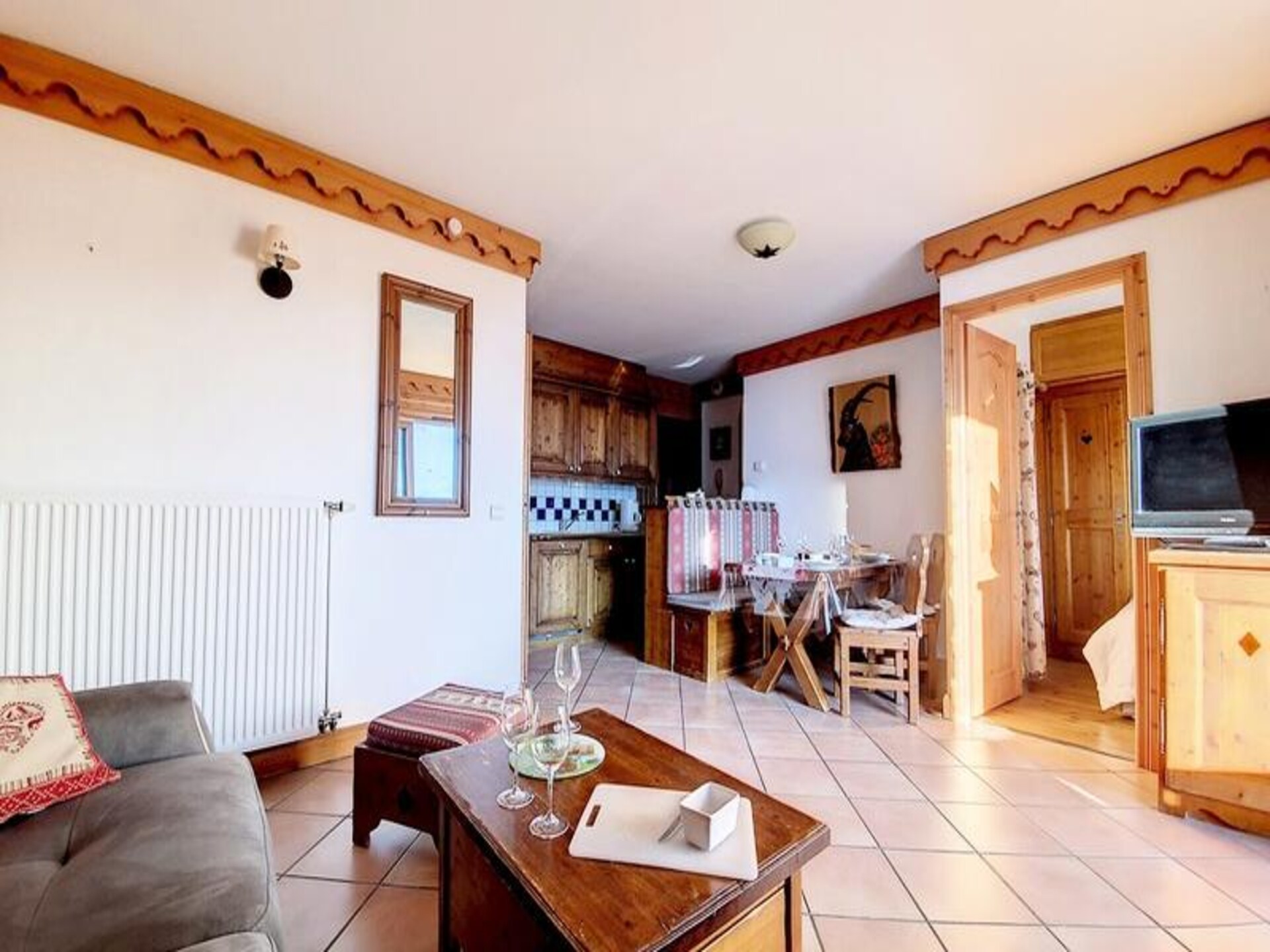 Appartement 6p in Les Menuires met zwembad, sauna en uitzicht op de Alpen - foto 21