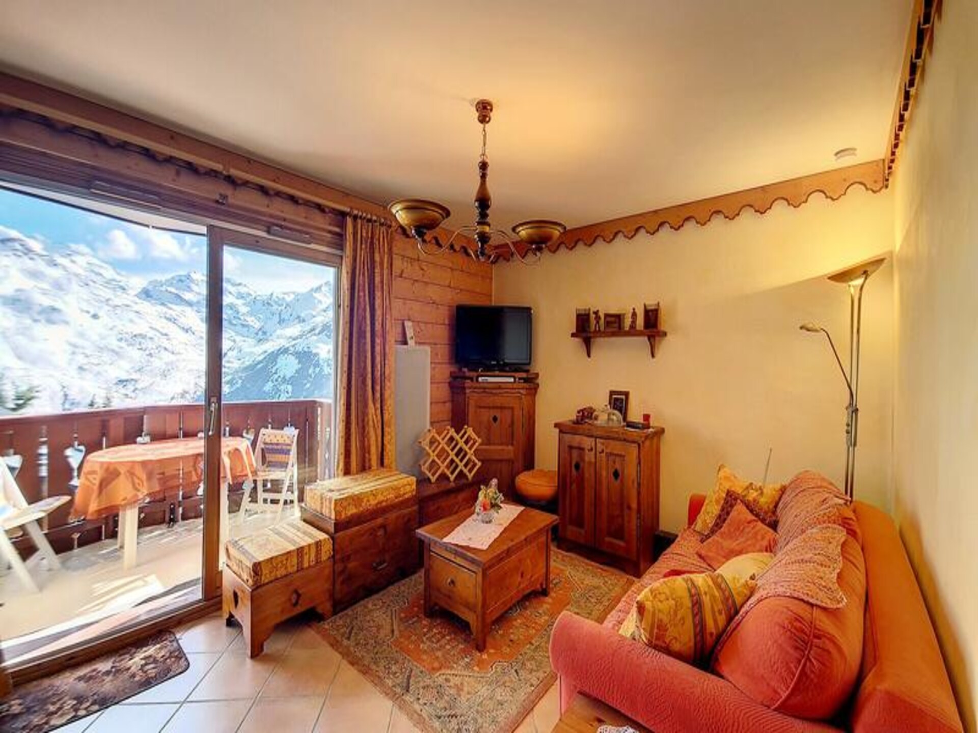Appartement Ancolie in Reberty 2000: ski-in, ski-out met zonnig balkon - foto 5