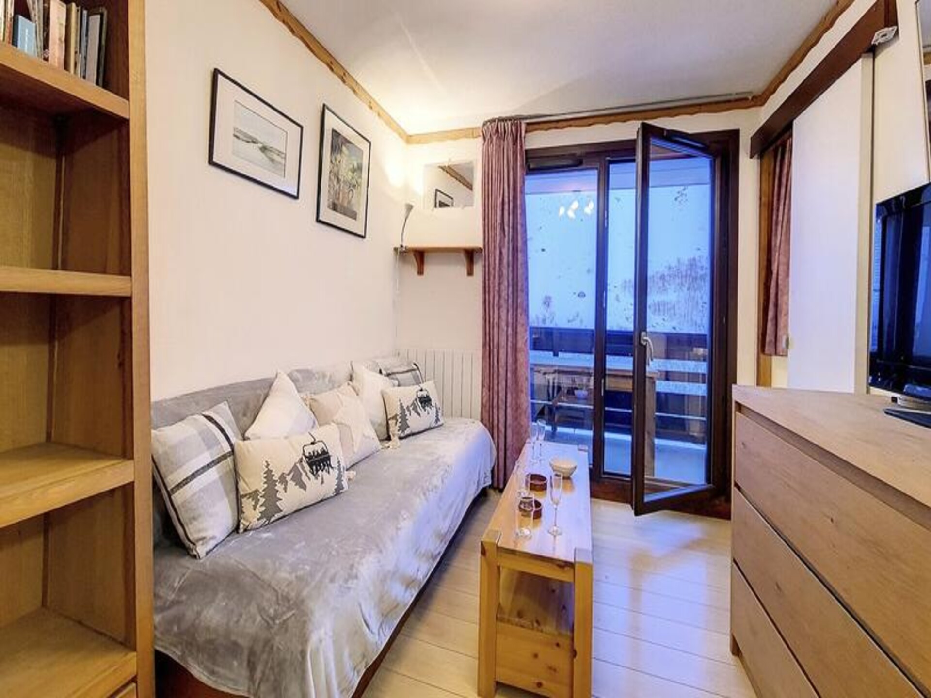 Ski-in/ski-out appartement met balkon op het westen in Les Menuires - foto 11