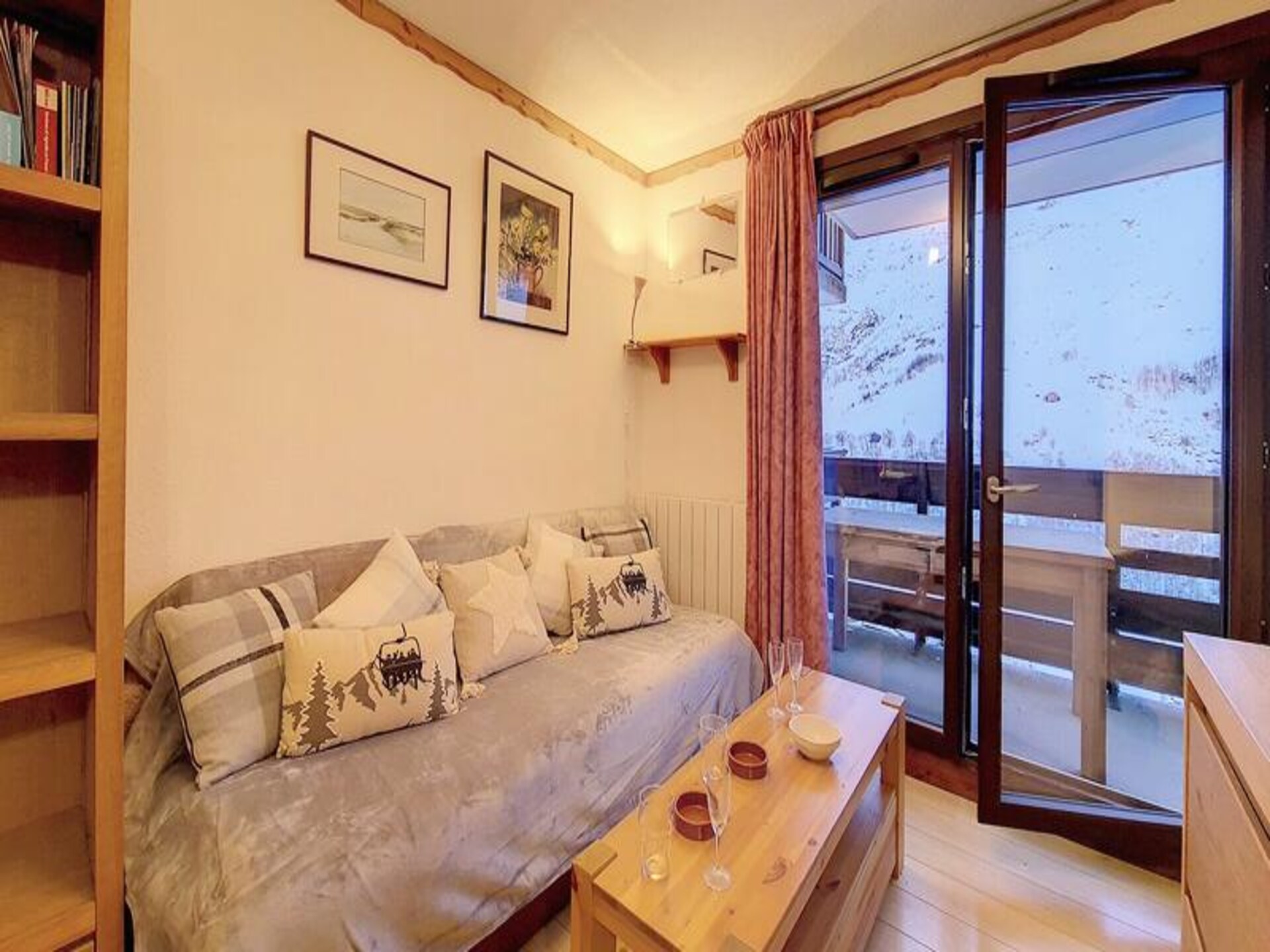 Ski-in/ski-out appartement met balkon op het westen in Les Menuires - foto 12