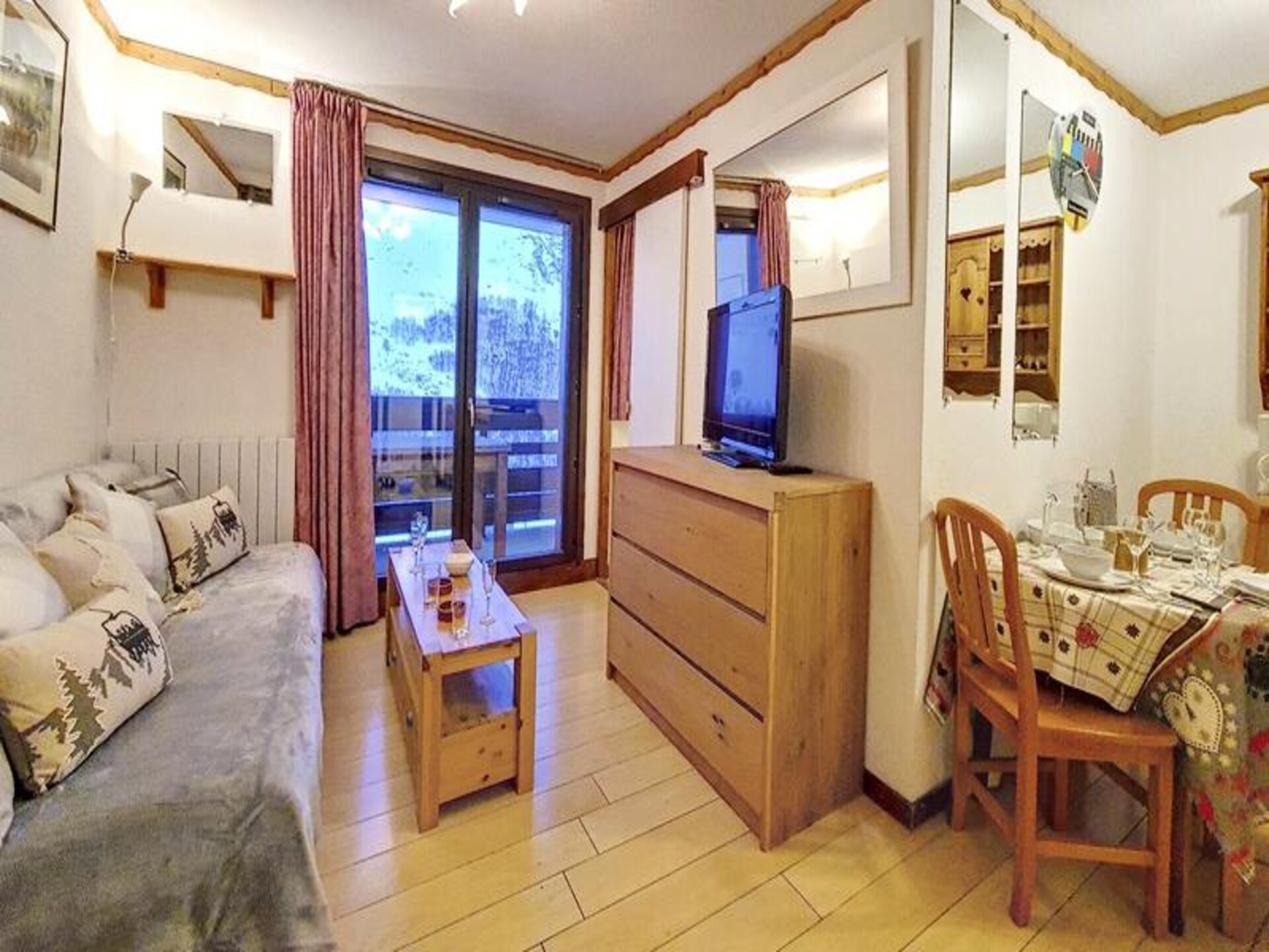 Ski-in/ski-out appartement met balkon op het westen in Les Menuires - foto 13