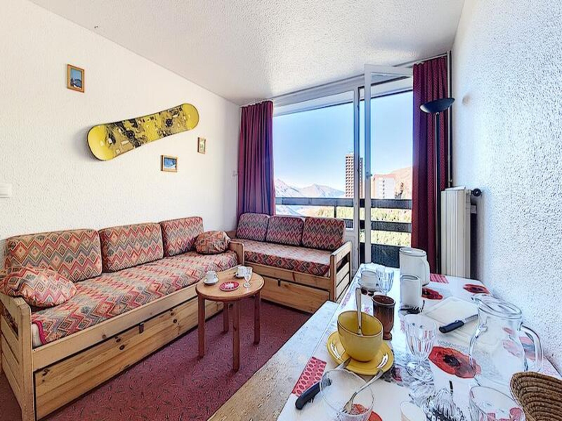 Ski-in ski-out appartement Résidence Chavière, 7e verdieping met panoramisch uitzicht - foto 4