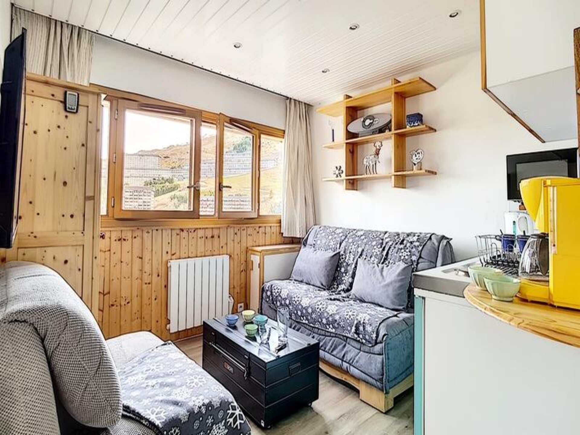 Knusse studio op 100m van de piste in Les Menuires - foto 6