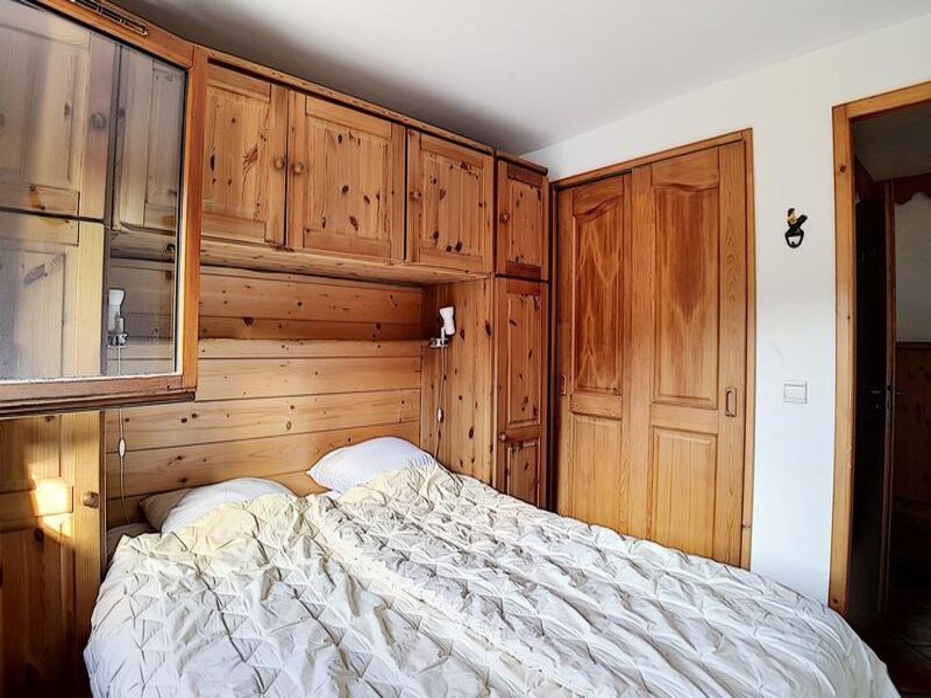 Appartement 6p direct aan piste Les Belleville, balkon west - foto 16