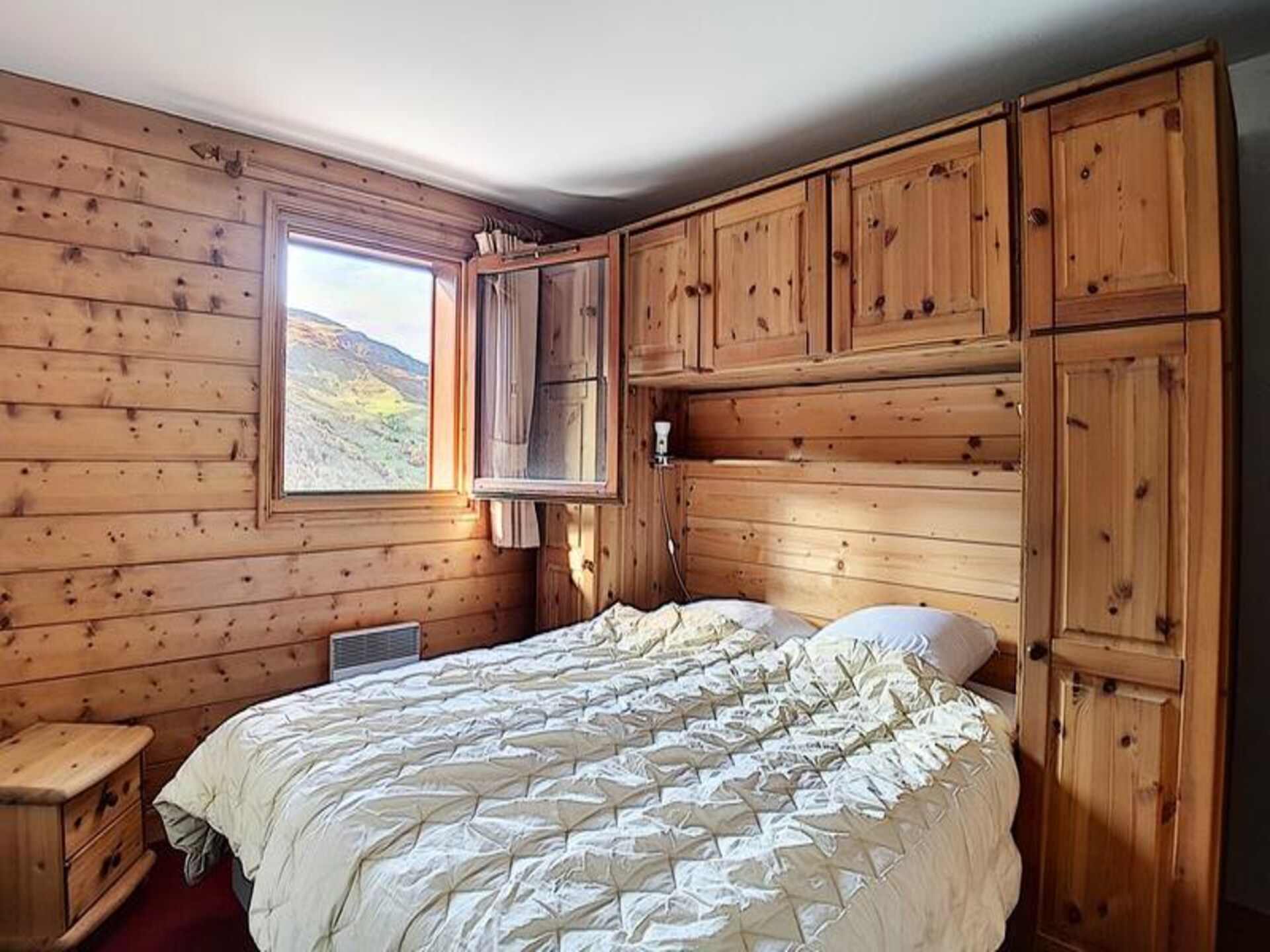 Appartement 6p direct aan piste Les Belleville, balkon west - foto 17