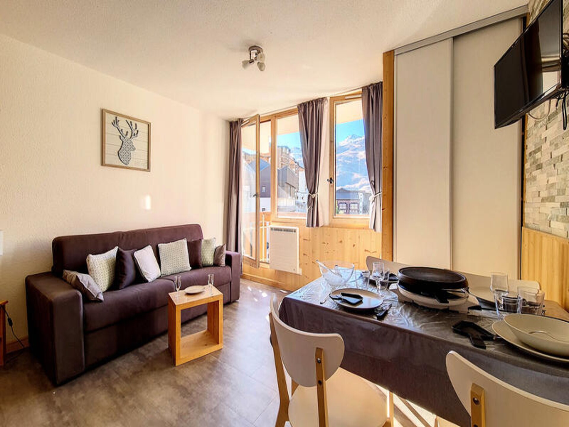 Zonnig studio-appartement op de 7e verdieping met direct uitzicht op de pistes in Les Menuires - foto 7