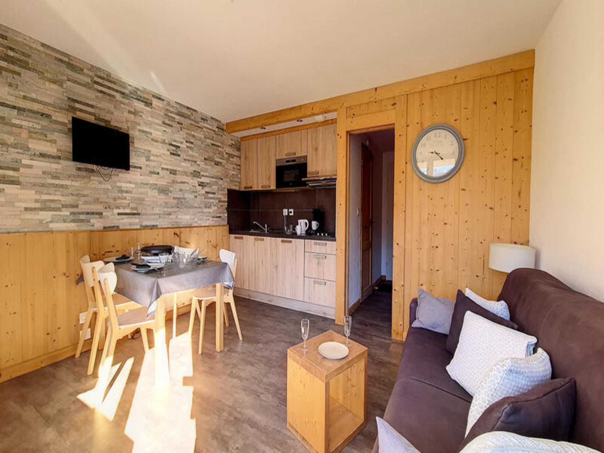 Zonnig studio-appartement op de 7e verdieping met direct uitzicht op de pistes in Les Menuires - foto 12