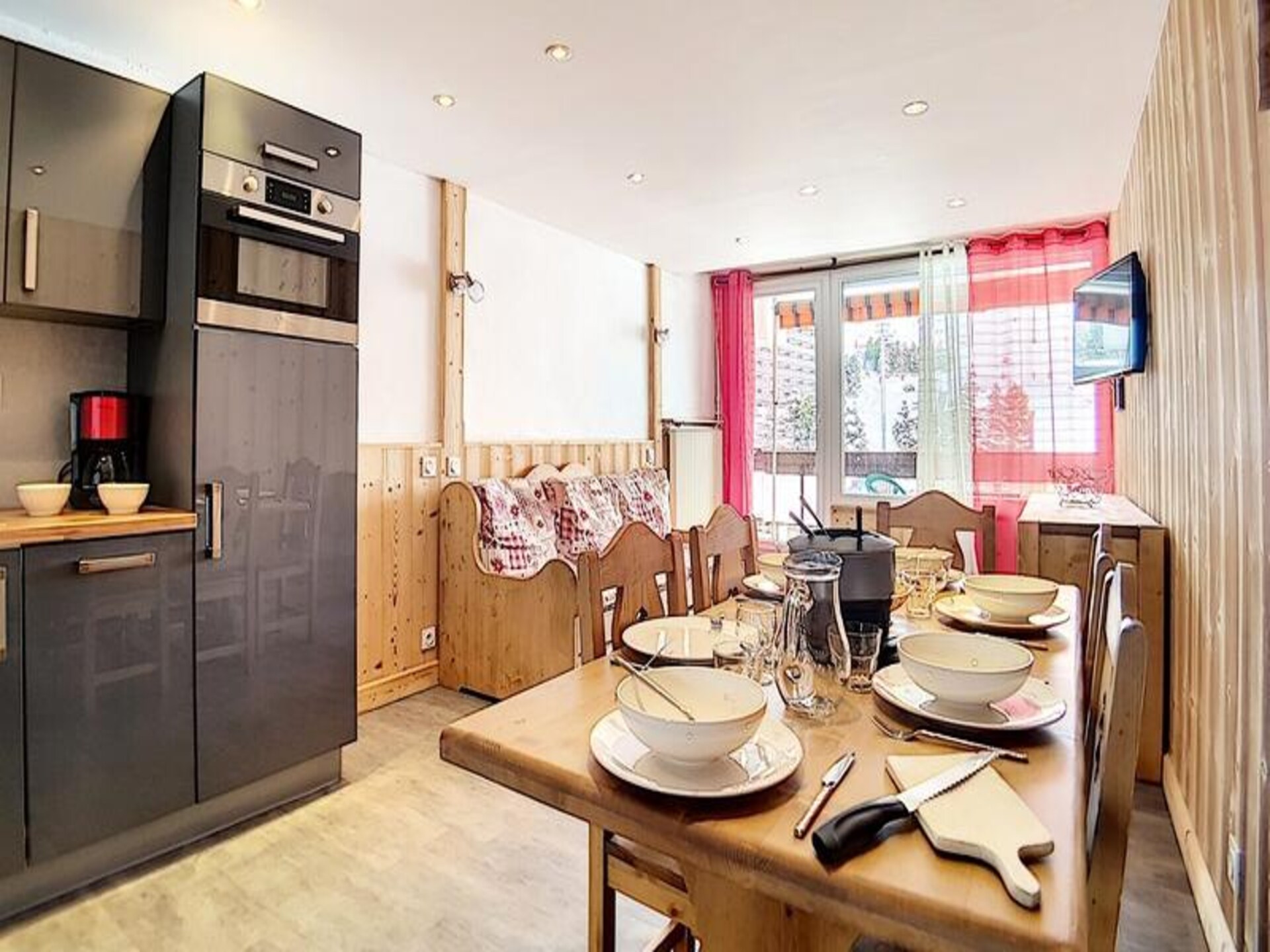 Knus appartement op de piste in Les Belleville – 5 personen - foto 4