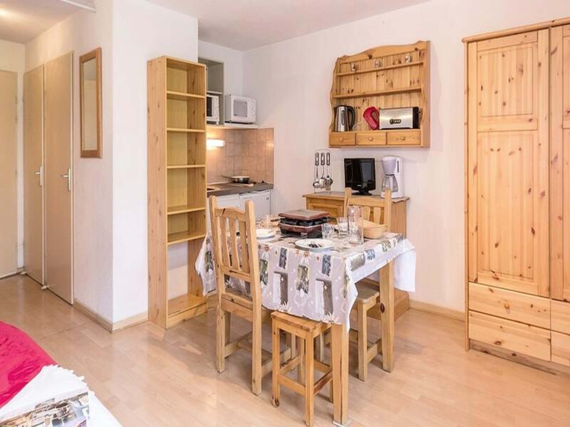 Résidence Ski Soleil: knus appartement met ski-in/ski-out in Les Menuires - foto 4