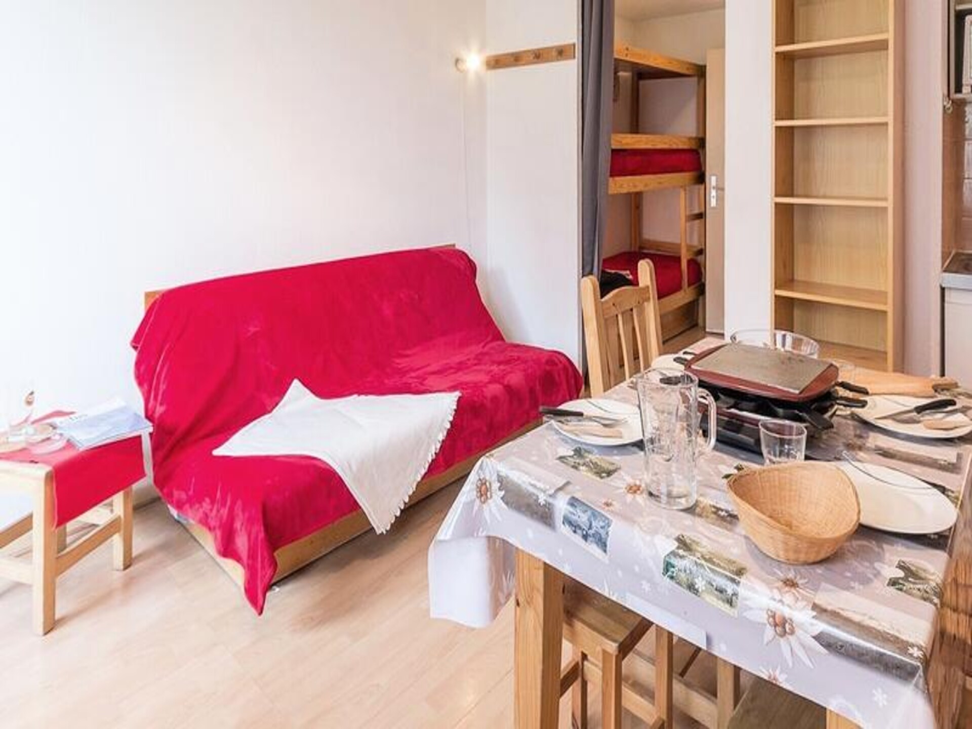 Résidence Ski Soleil: knus appartement met ski-in/ski-out in Les Menuires - foto 6
