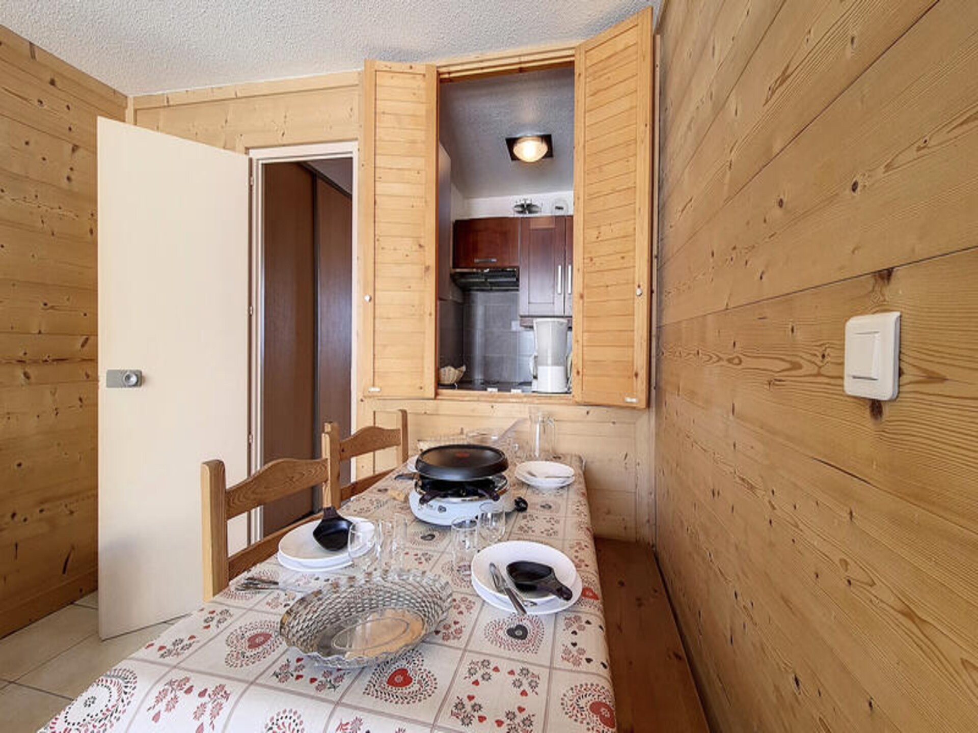 Appartement 5 pers. aan de piste in Les Menuires met balkon op het zuiden - foto 13