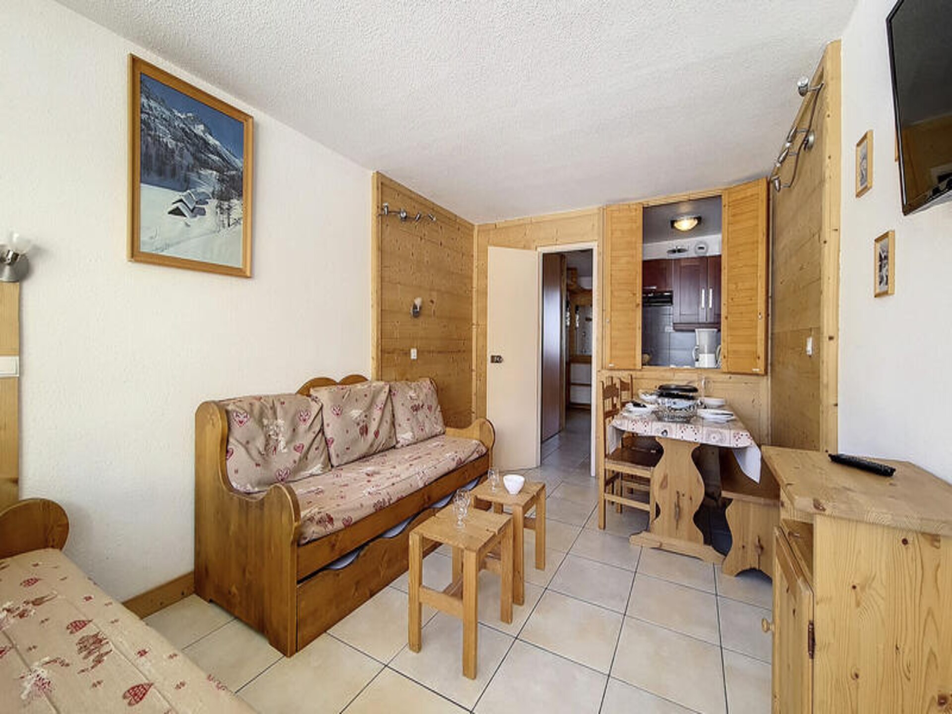 Appartement 5 pers. aan de piste in Les Menuires met balkon op het zuiden - foto 16